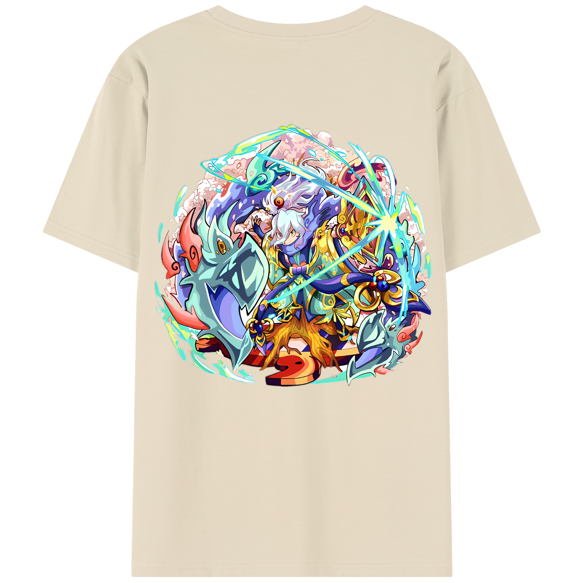 （画像用） 妖怪ウォッチ Yo-kai Watch 綿100％半袖Tシャツ（背面プリント）