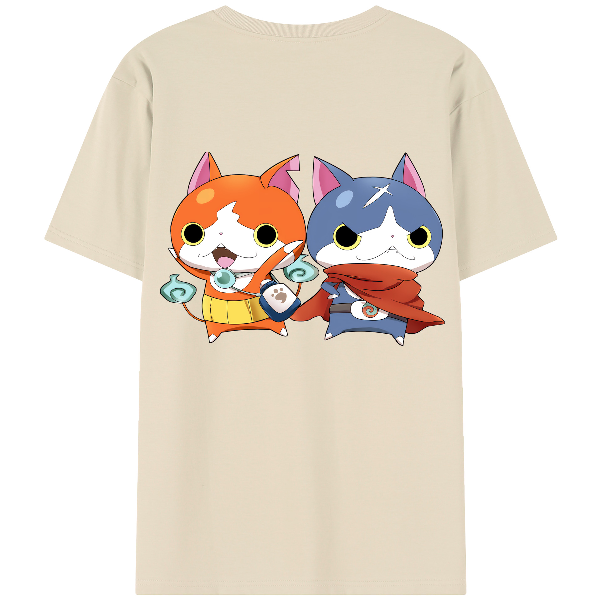 （画像用） 妖怪ウォッチ Yo-kai Watch 綿100％半袖Tシャツ（背面プリント）