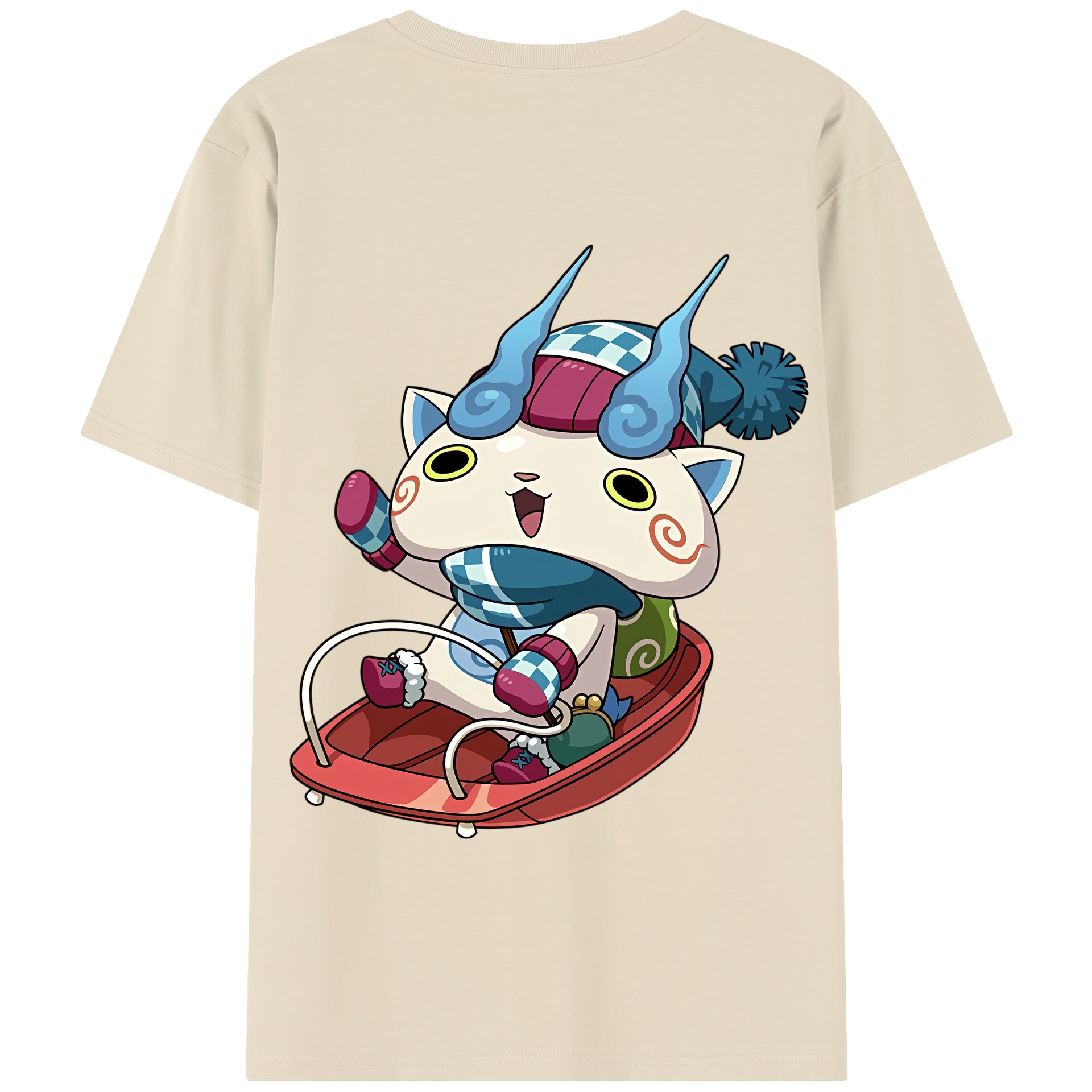 （画像用） 妖怪ウォッチ Yo-kai Watch 綿100％半袖Tシャツ（背面プリント）