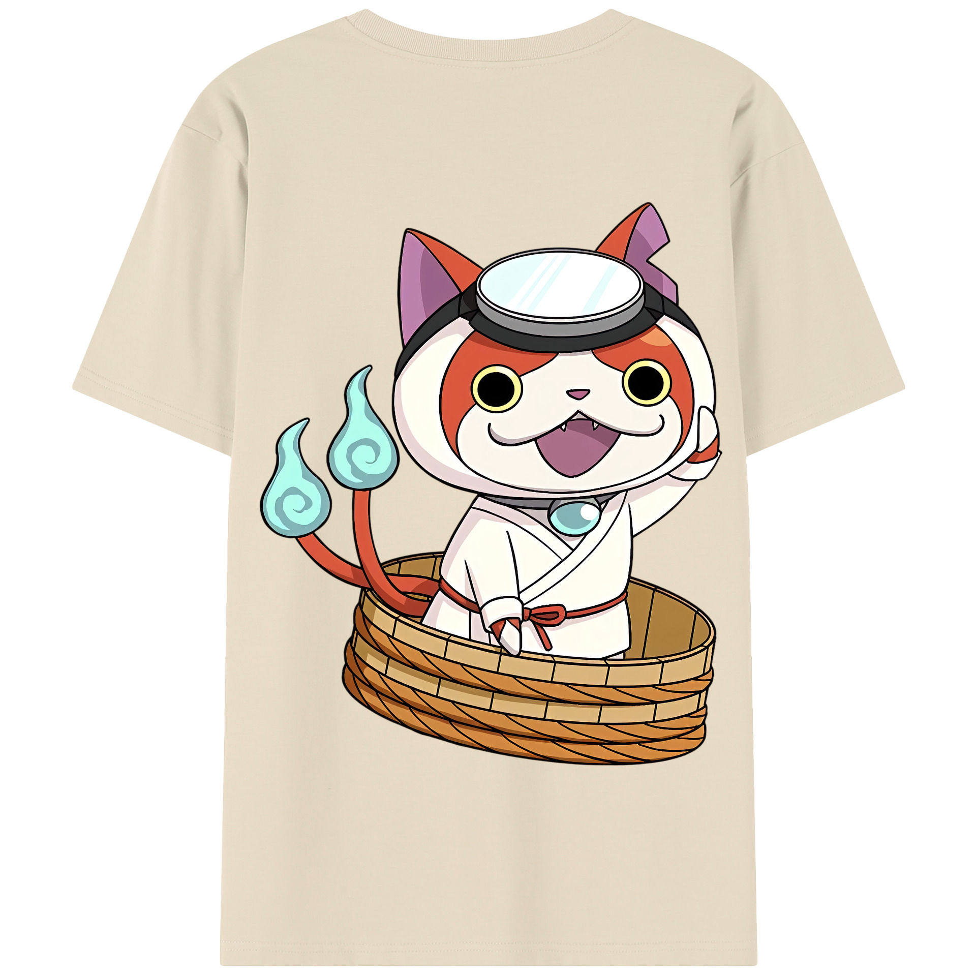 （画像用） 妖怪ウォッチ Yo-kai Watch 綿100％半袖Tシャツ（背面プリント）