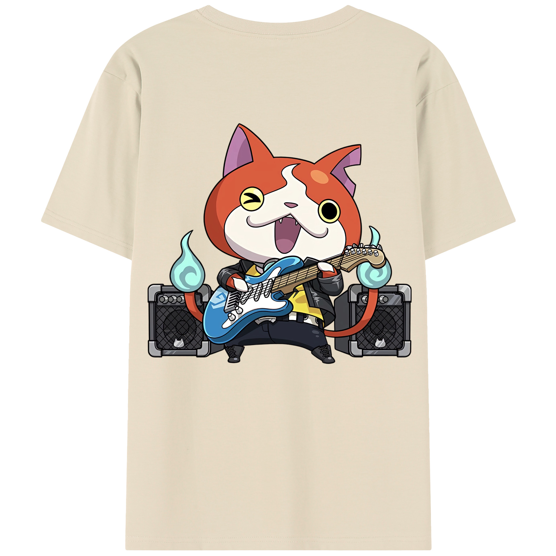 （画像用） 妖怪ウォッチ Yo-kai Watch 綿100％半袖Tシャツ（背面プリント）