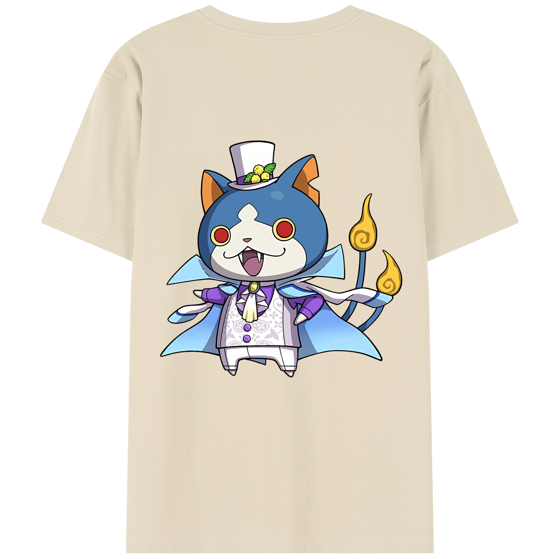 （画像用） 妖怪ウォッチ Yo-kai Watch 綿100％半袖Tシャツ（背面プリント）