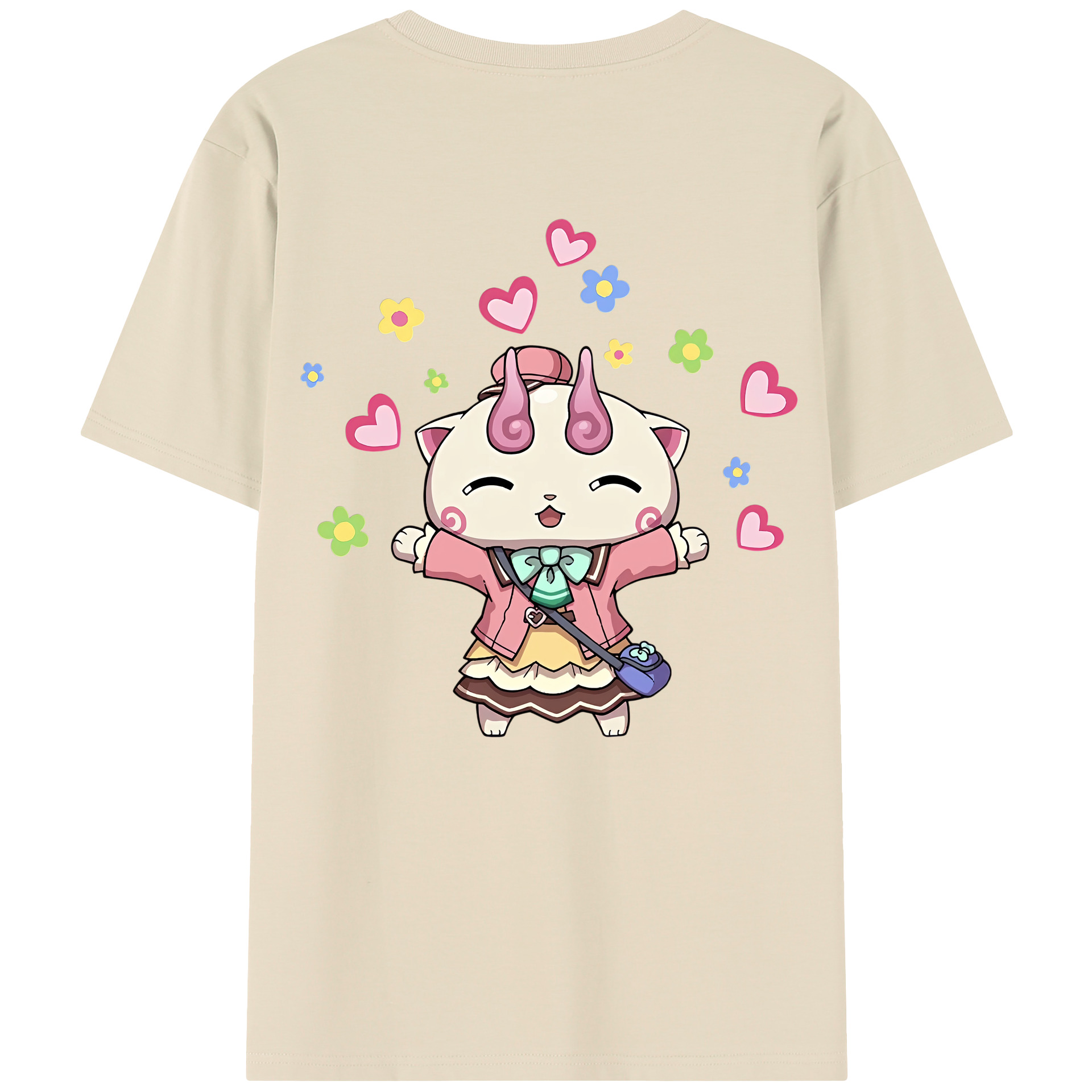 （画像用） 妖怪ウォッチ Yo-kai Watch 綿100％半袖Tシャツ（背面プリント）