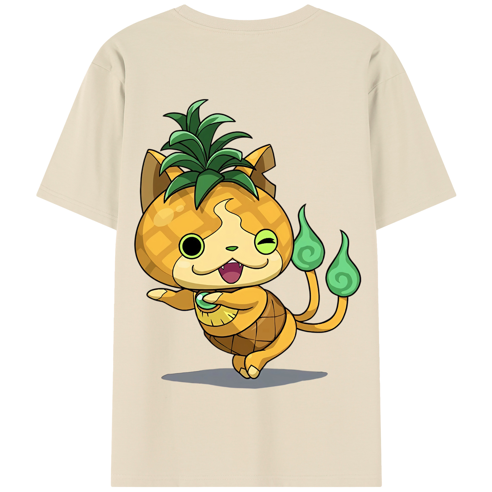（画像用） 妖怪ウォッチ Yo-kai Watch 綿100％半袖Tシャツ（背面プリント）