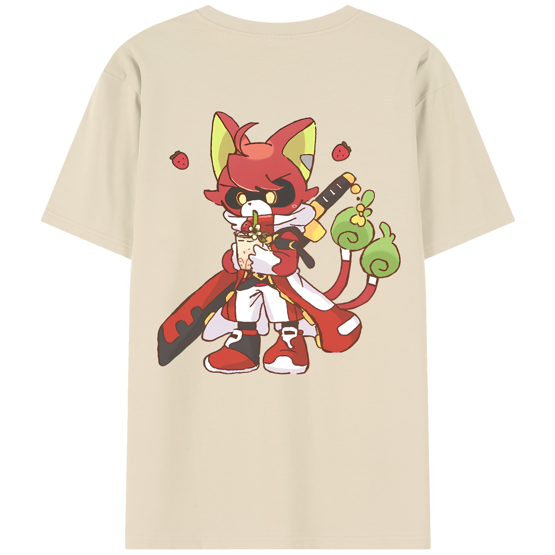 （画像用） 妖怪ウォッチ Yo-kai Watch 綿100％半袖Tシャツ（背面プリント）