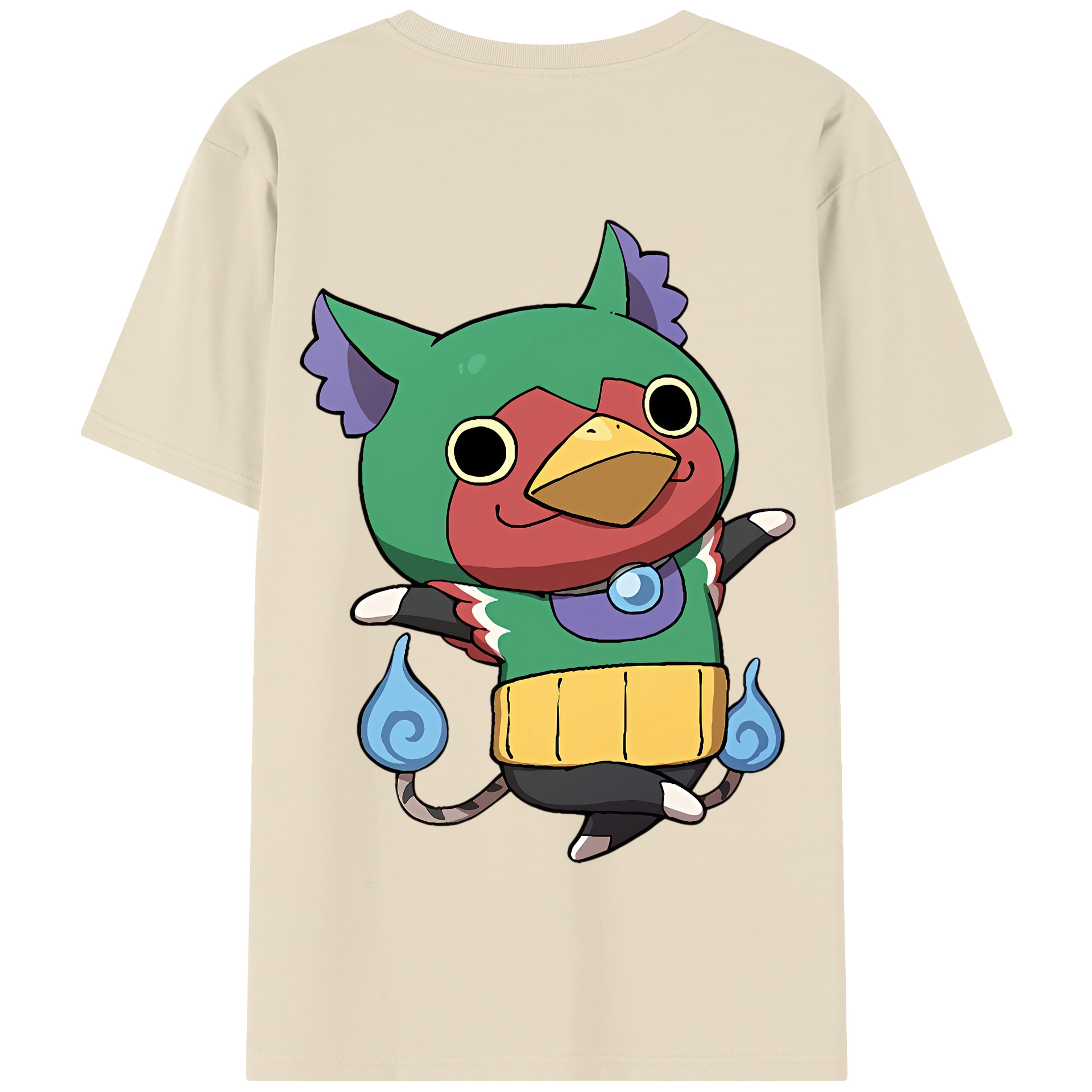 （画像用） 妖怪ウォッチ Yo-kai Watch 綿100％半袖Tシャツ（背面プリント）