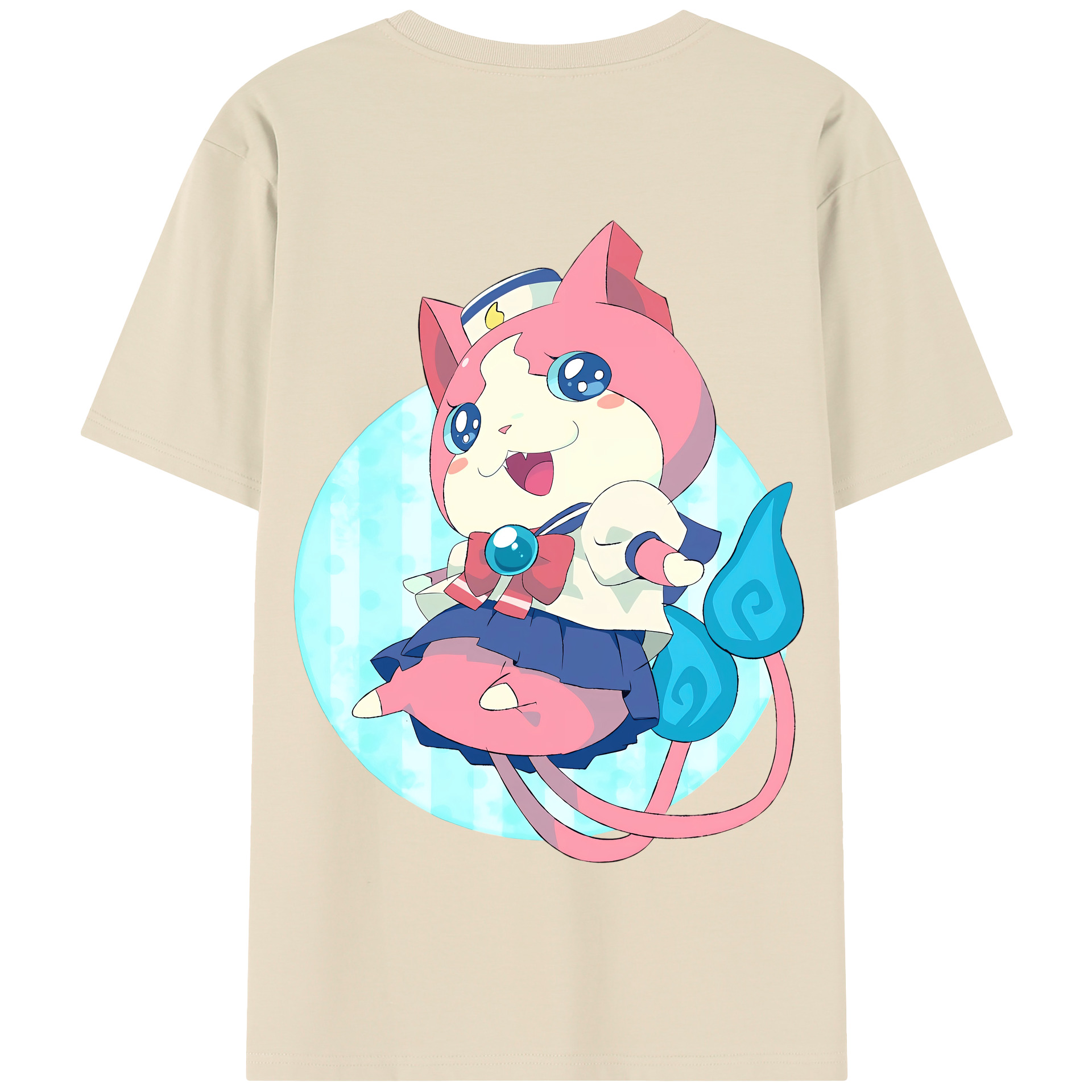 （画像用） 妖怪ウォッチ Yo-kai Watch 綿100％半袖Tシャツ（背面プリント）