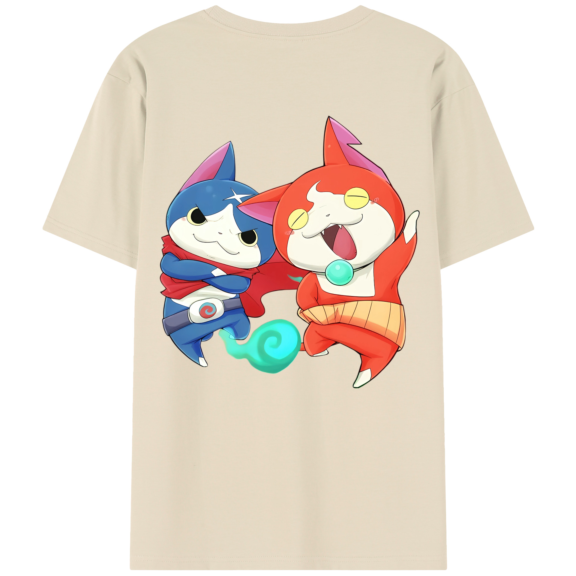 （画像用） 妖怪ウォッチ Yo-kai Watch 綿100％半袖Tシャツ（背面プリント）