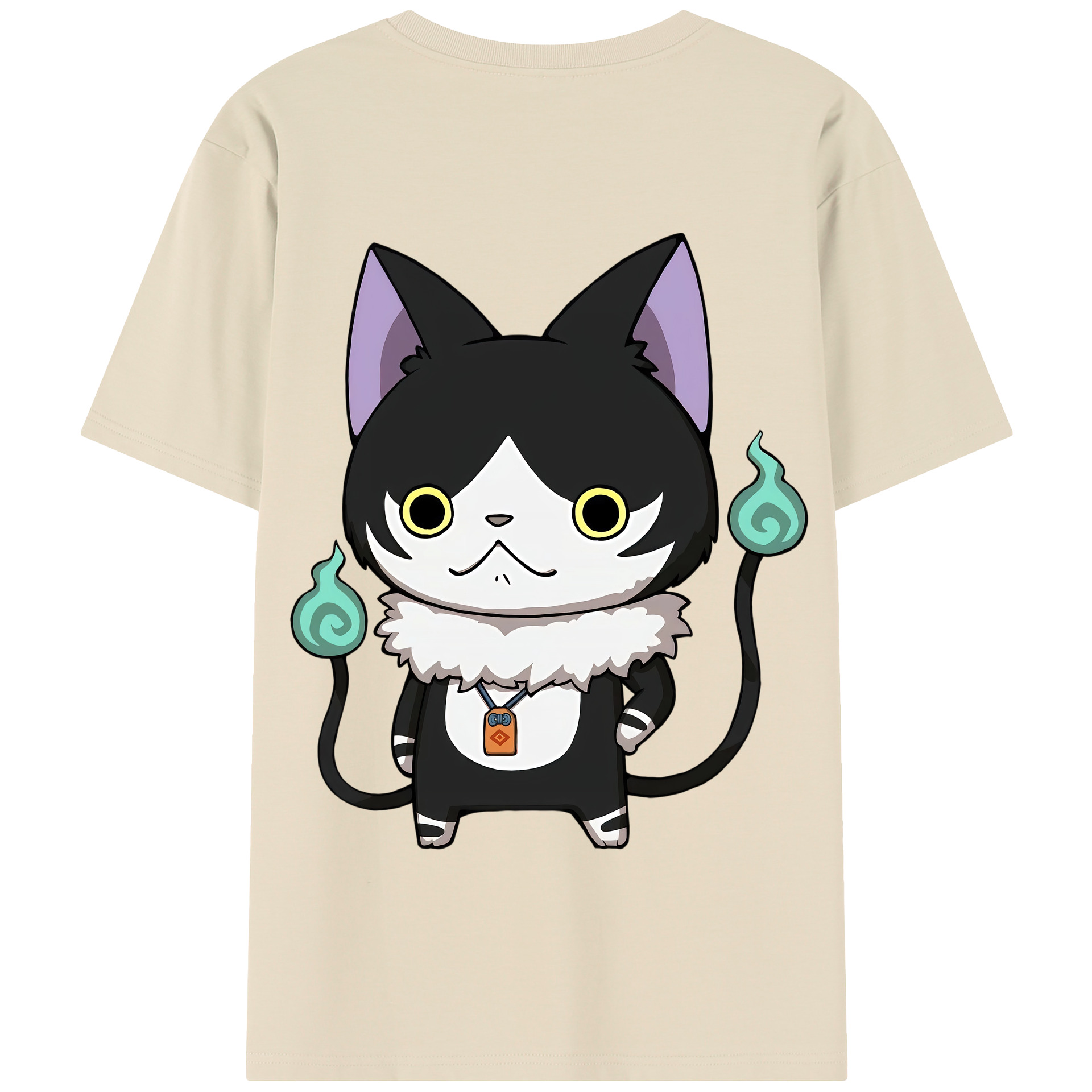 （画像用） 妖怪ウォッチ Yo-kai Watch 綿100％半袖Tシャツ（背面プリント）