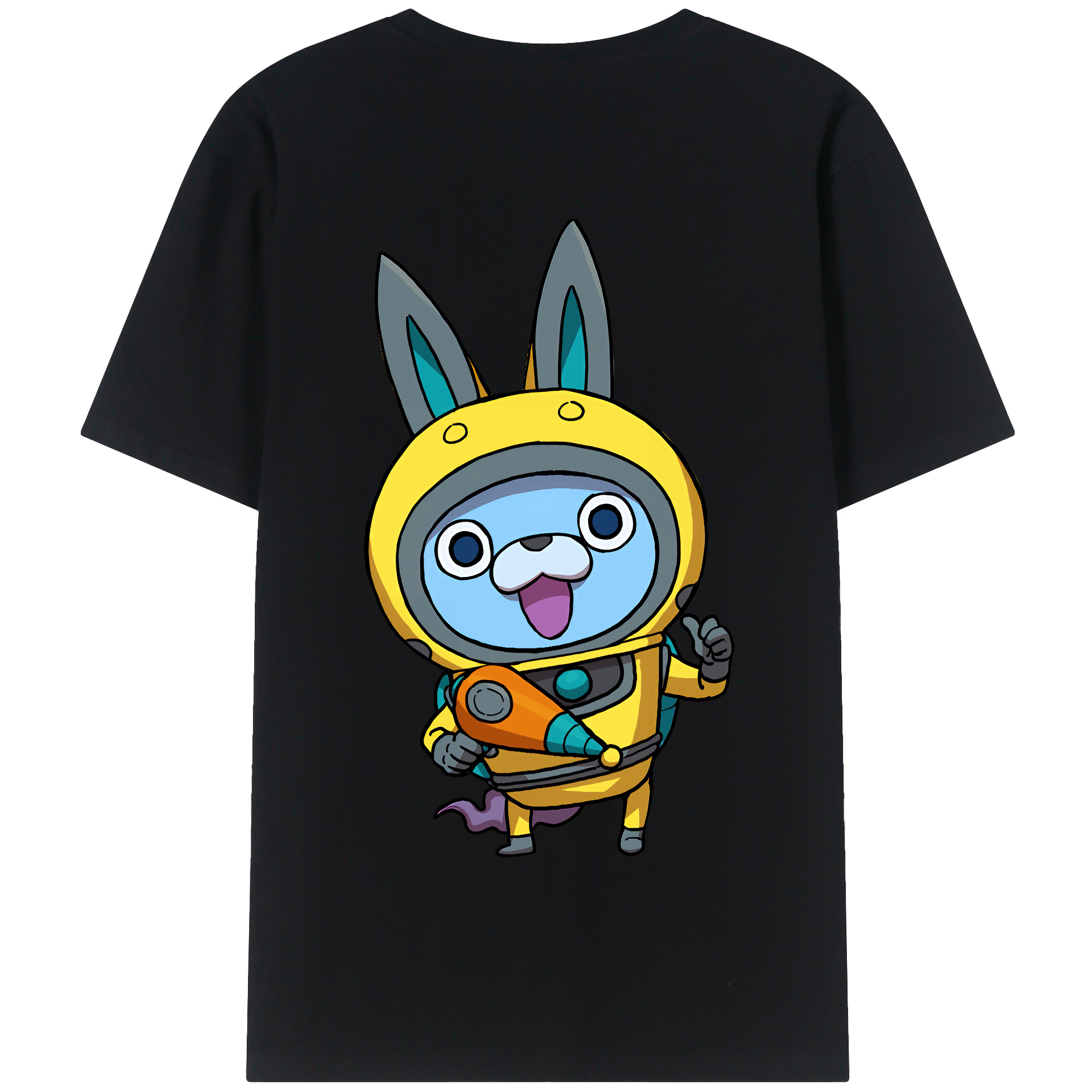 （画像用） 妖怪ウォッチ Yo-kai Watch 綿100％半袖Tシャツ（背面プリント）