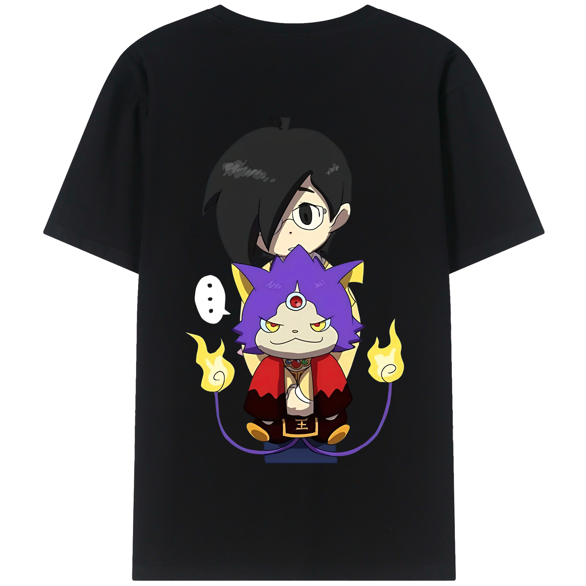 （画像用） 妖怪ウォッチ Yo-kai Watch 綿100％半袖Tシャツ（背面プリント）