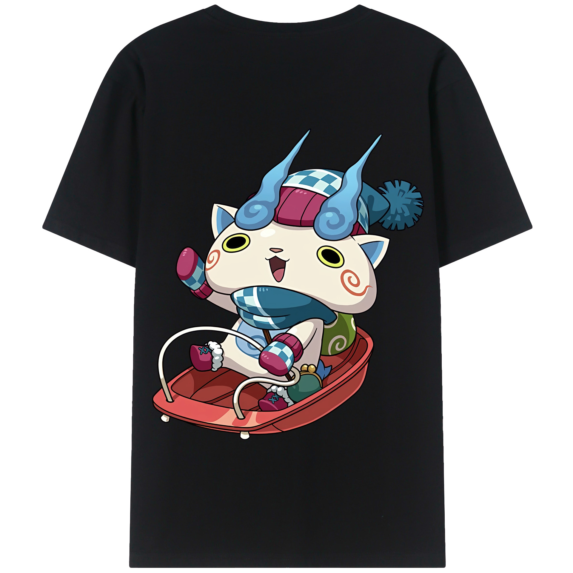 （画像用） 妖怪ウォッチ Yo-kai Watch 綿100％半袖Tシャツ（背面プリント）