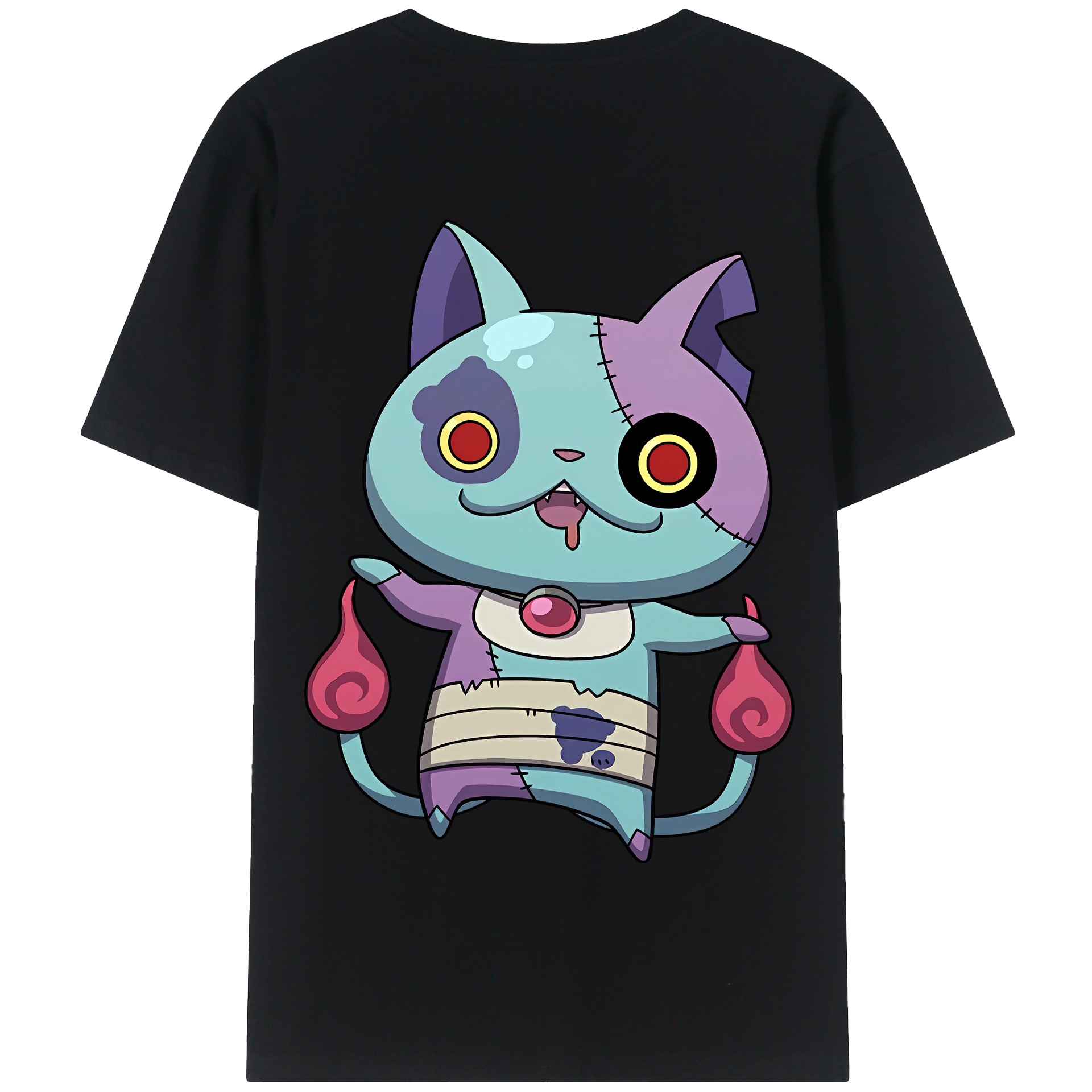 （画像用） 妖怪ウォッチ Yo-kai Watch 綿100％半袖Tシャツ（背面プリント）