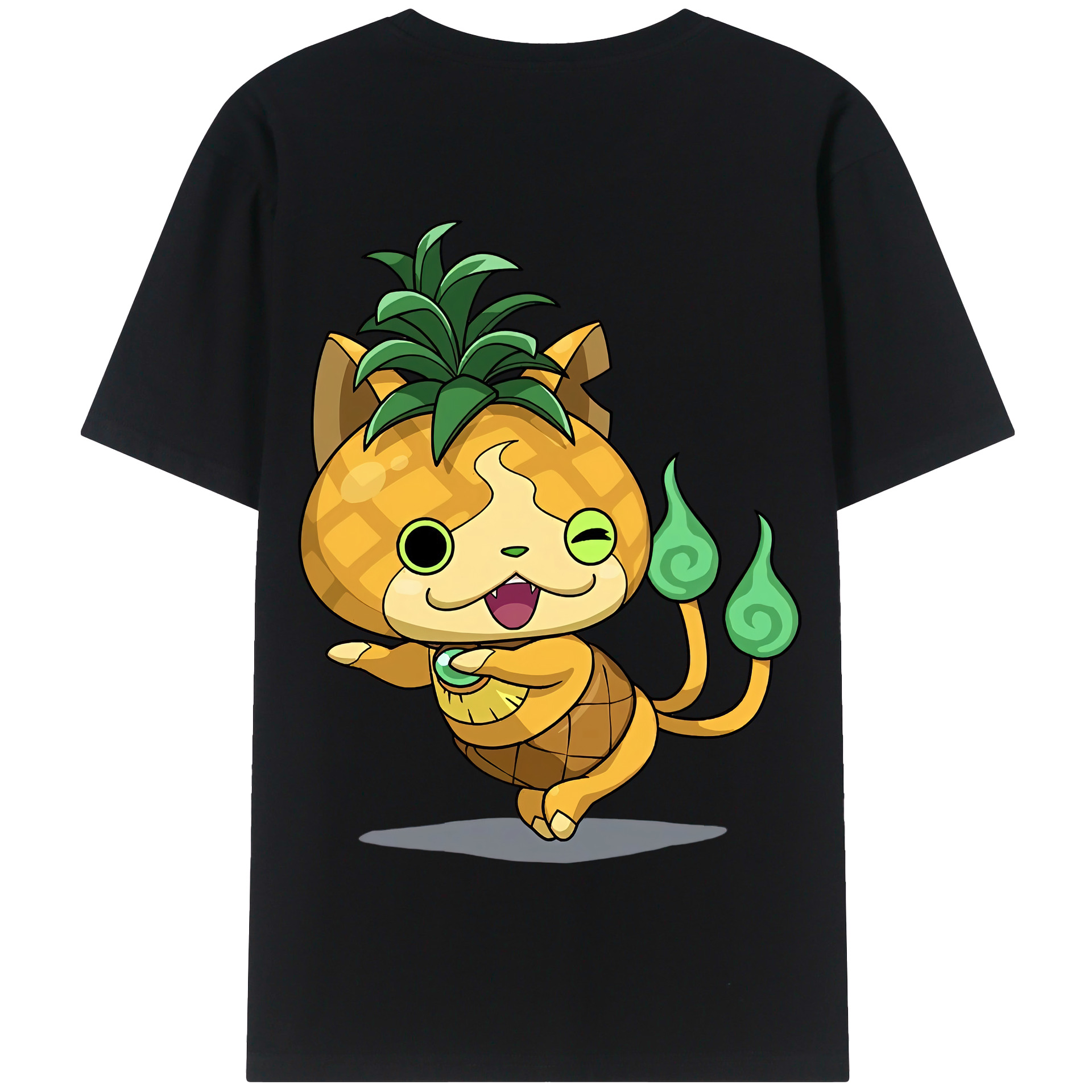 （画像用） 妖怪ウォッチ Yo-kai Watch 綿100％半袖Tシャツ（背面プリント）
