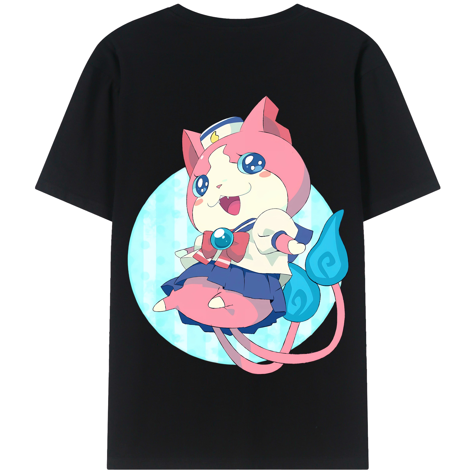 （画像用） 妖怪ウォッチ Yo-kai Watch 綿100％半袖Tシャツ（背面プリント）