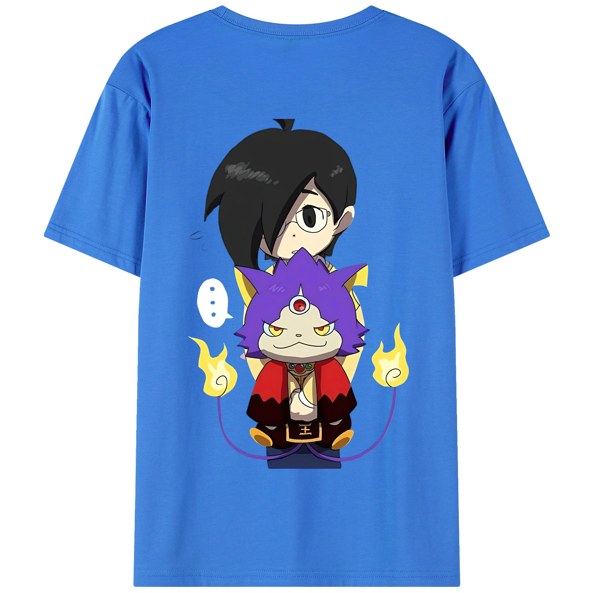 （画像用） 妖怪ウォッチ Yo-kai Watch 綿100％半袖Tシャツ（背面プリント）