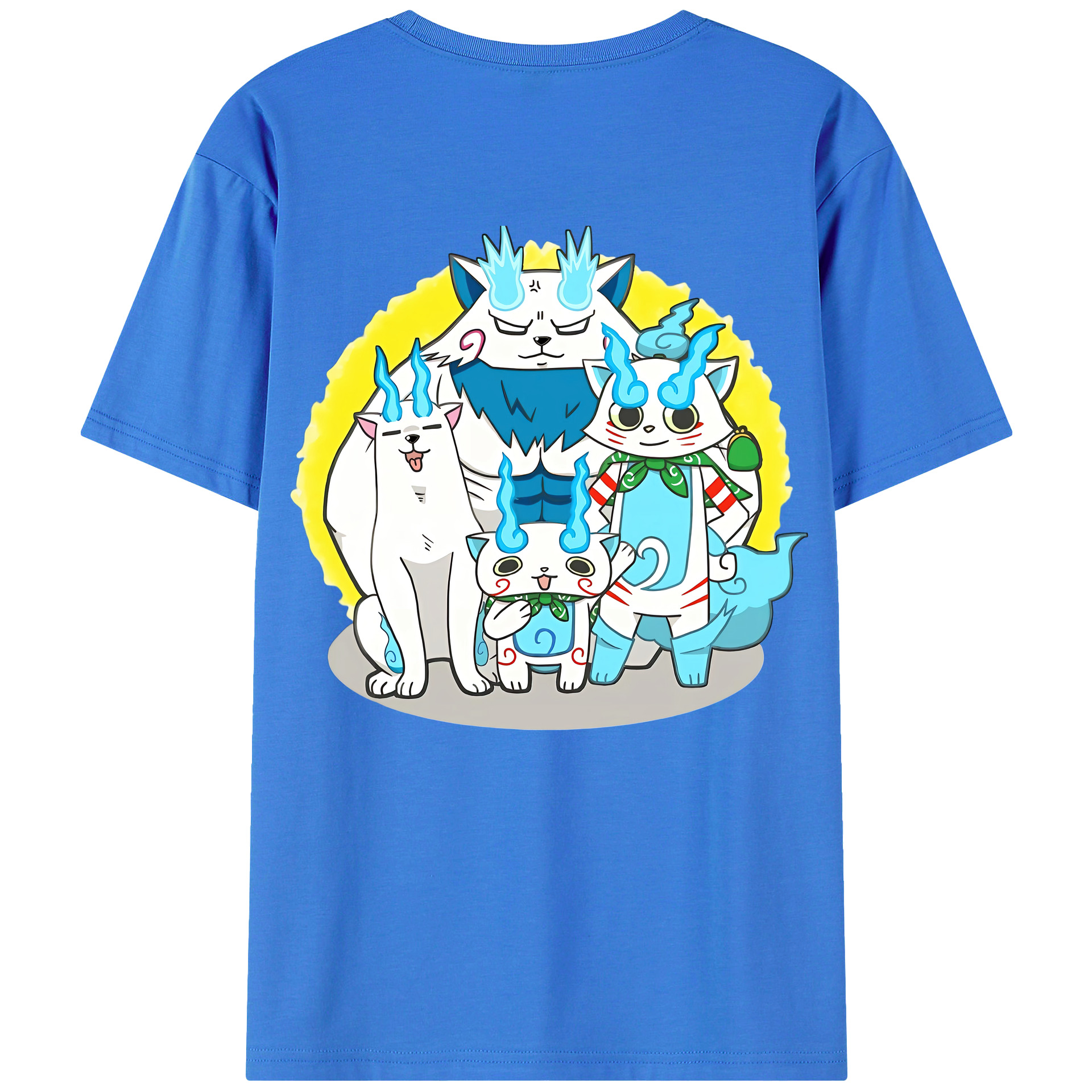 （画像用） 妖怪ウォッチ Yo-kai Watch 綿100％半袖Tシャツ（背面プリント）