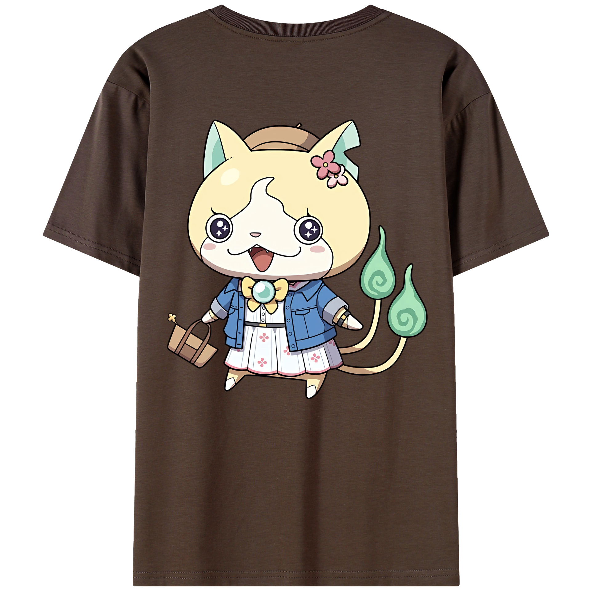 （画像用） 妖怪ウォッチ Yo-kai Watch 綿100％半袖Tシャツ（背面プリント）