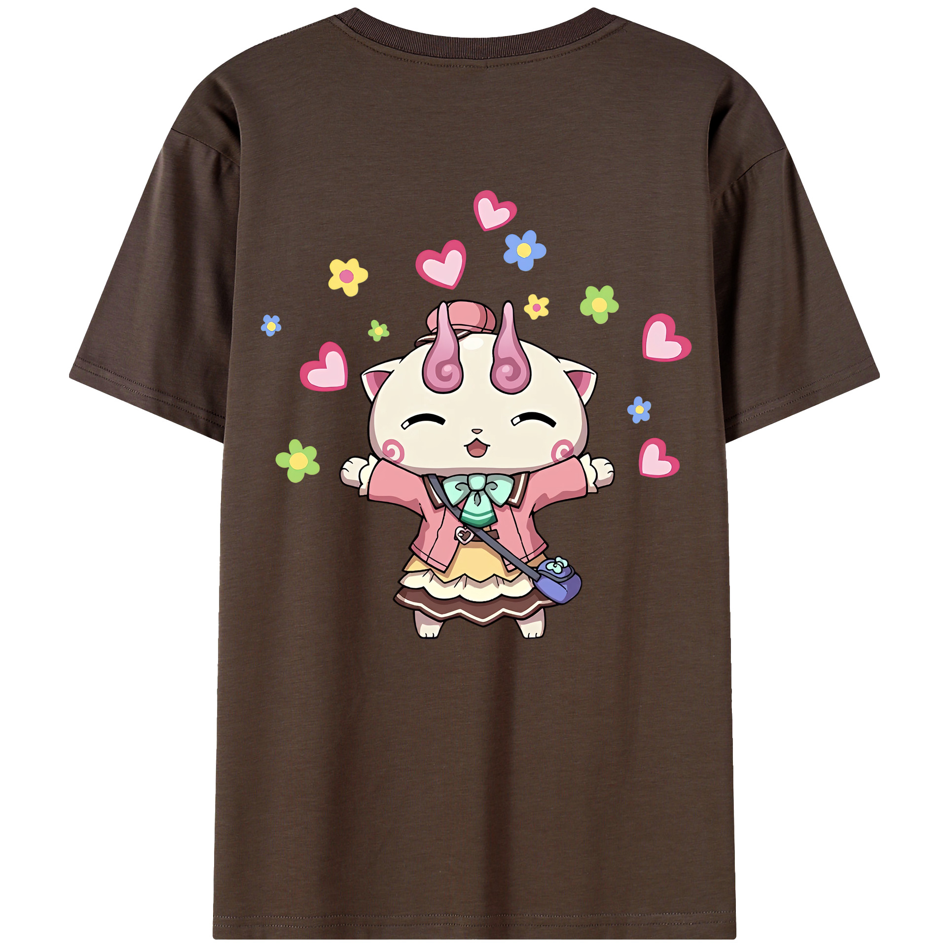 （画像用） 妖怪ウォッチ Yo-kai Watch 綿100％半袖Tシャツ（背面プリント）