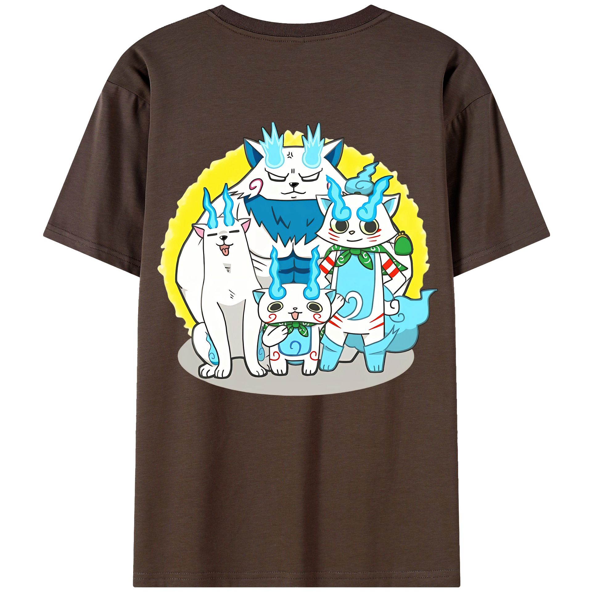 （画像用） 妖怪ウォッチ Yo-kai Watch 綿100％半袖Tシャツ（背面プリント）