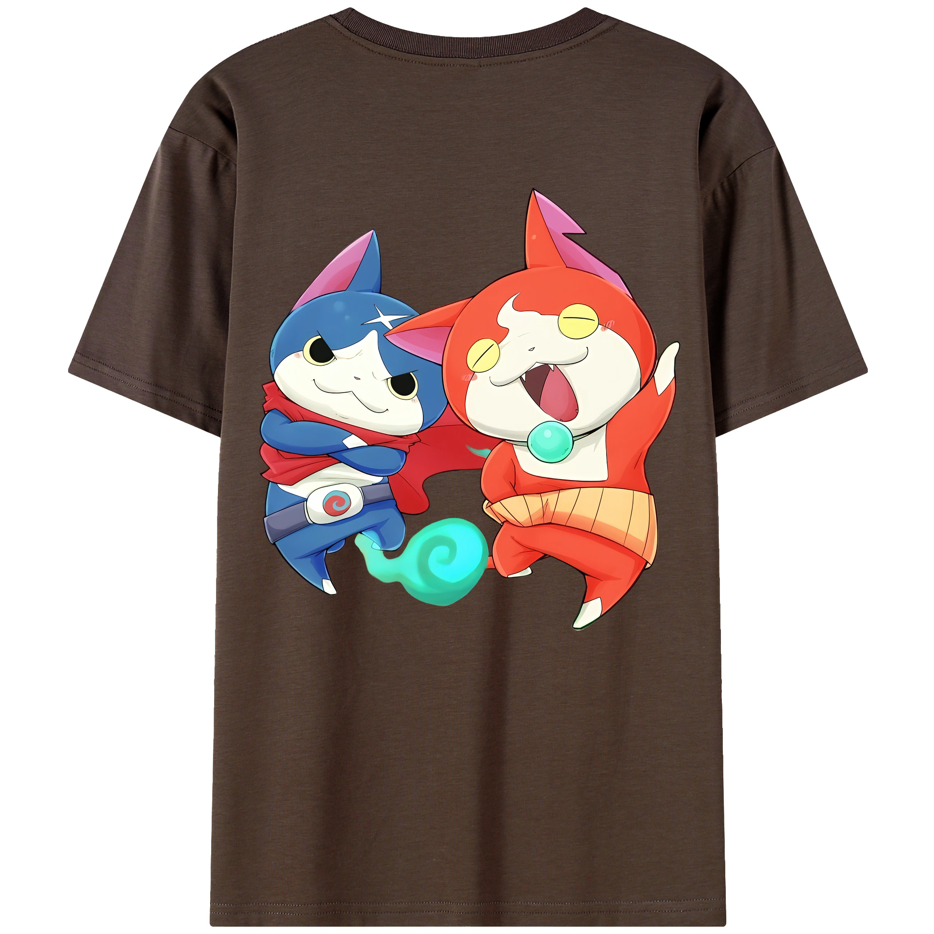 （画像用） 妖怪ウォッチ Yo-kai Watch 綿100％半袖Tシャツ（背面プリント）