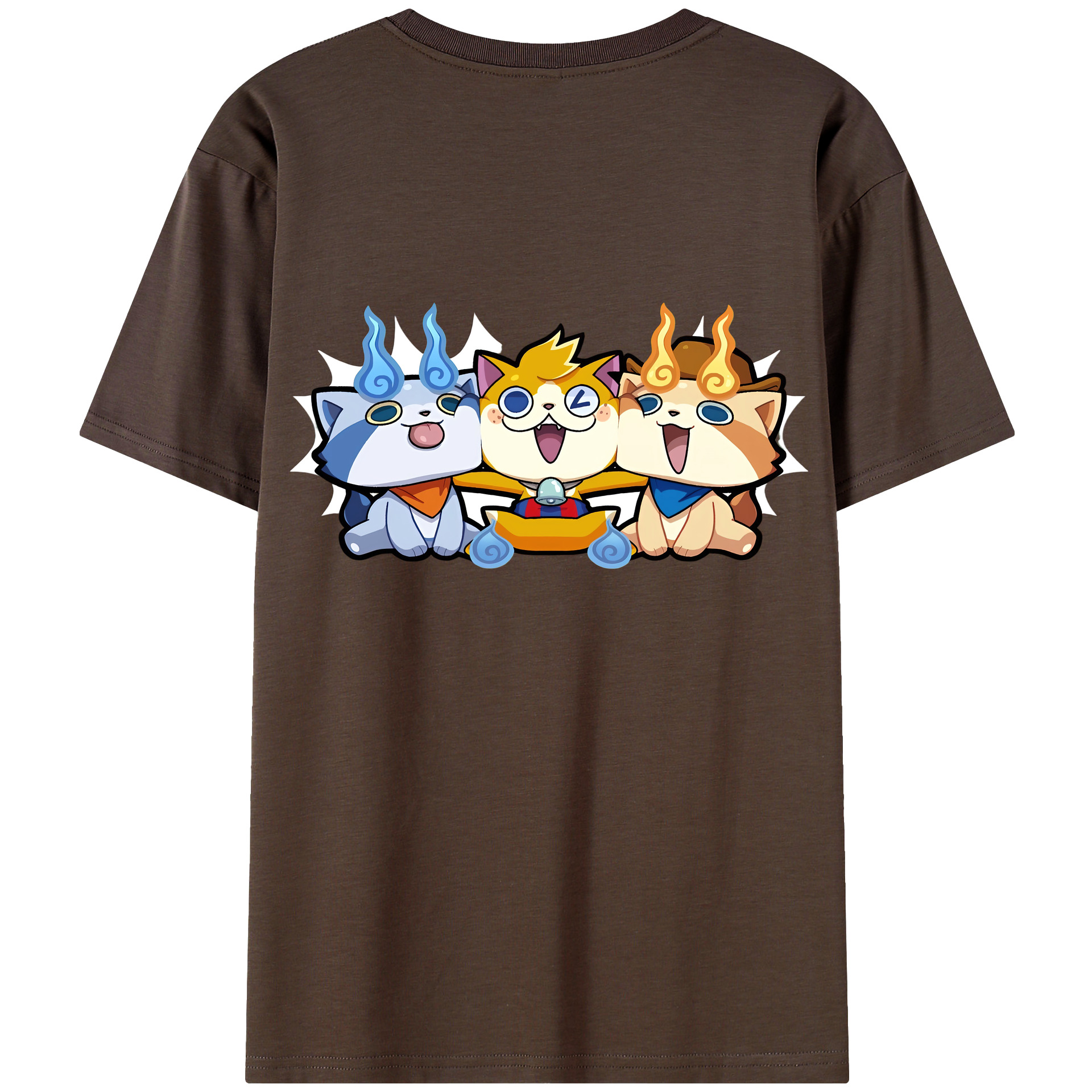 （画像用） 妖怪ウォッチ Yo-kai Watch 綿100％半袖Tシャツ（背面プリント）