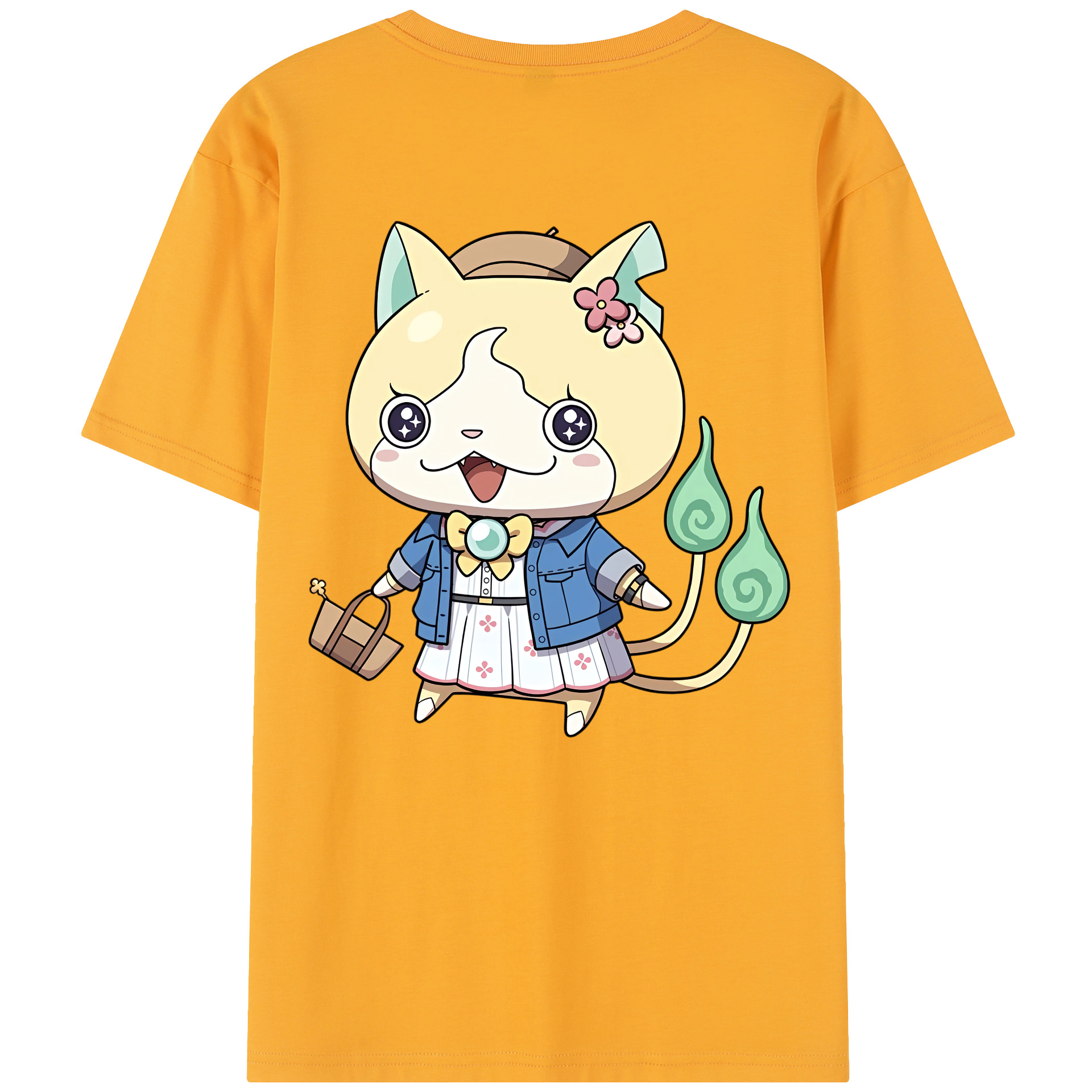 （画像用） 妖怪ウォッチ Yo-kai Watch 綿100％半袖Tシャツ（背面プリント）