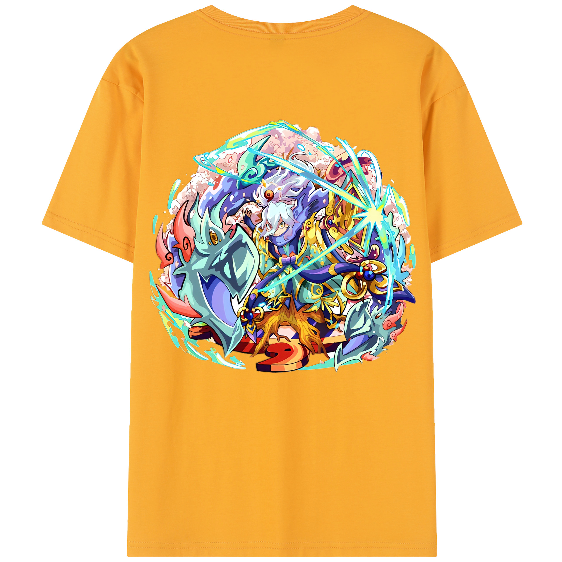 （画像用） 妖怪ウォッチ Yo-kai Watch 綿100％半袖Tシャツ（背面プリント）