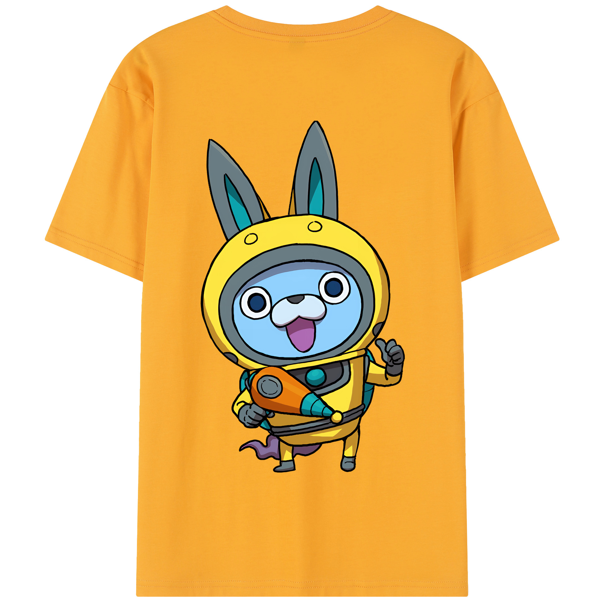 （画像用） 妖怪ウォッチ Yo-kai Watch 綿100％半袖Tシャツ（背面プリント）