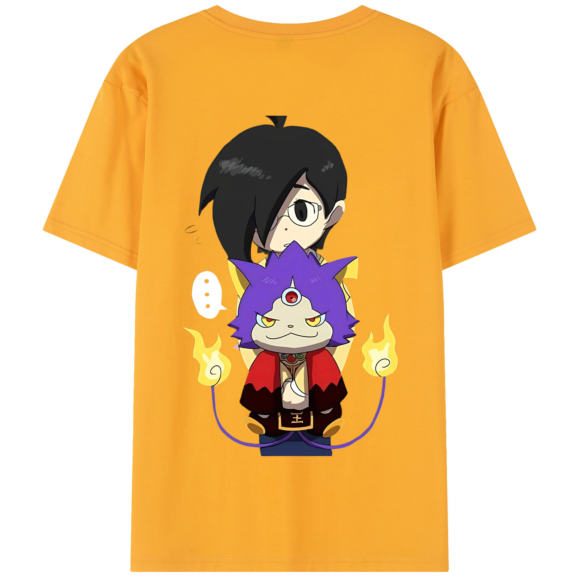 （画像用） 妖怪ウォッチ Yo-kai Watch 綿100％半袖Tシャツ（背面プリント）