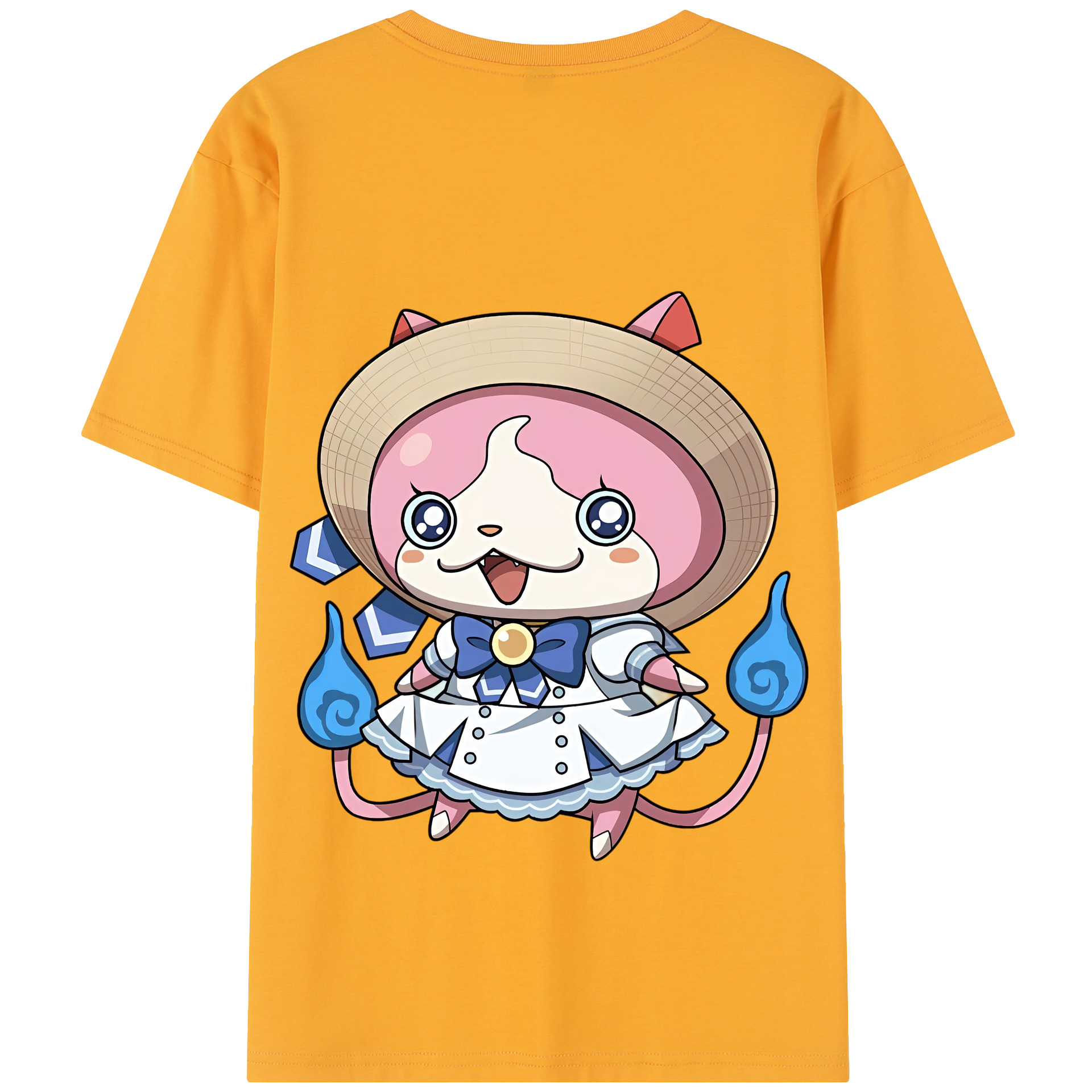 （画像用） 妖怪ウォッチ Yo-kai Watch 綿100％半袖Tシャツ（背面プリント）