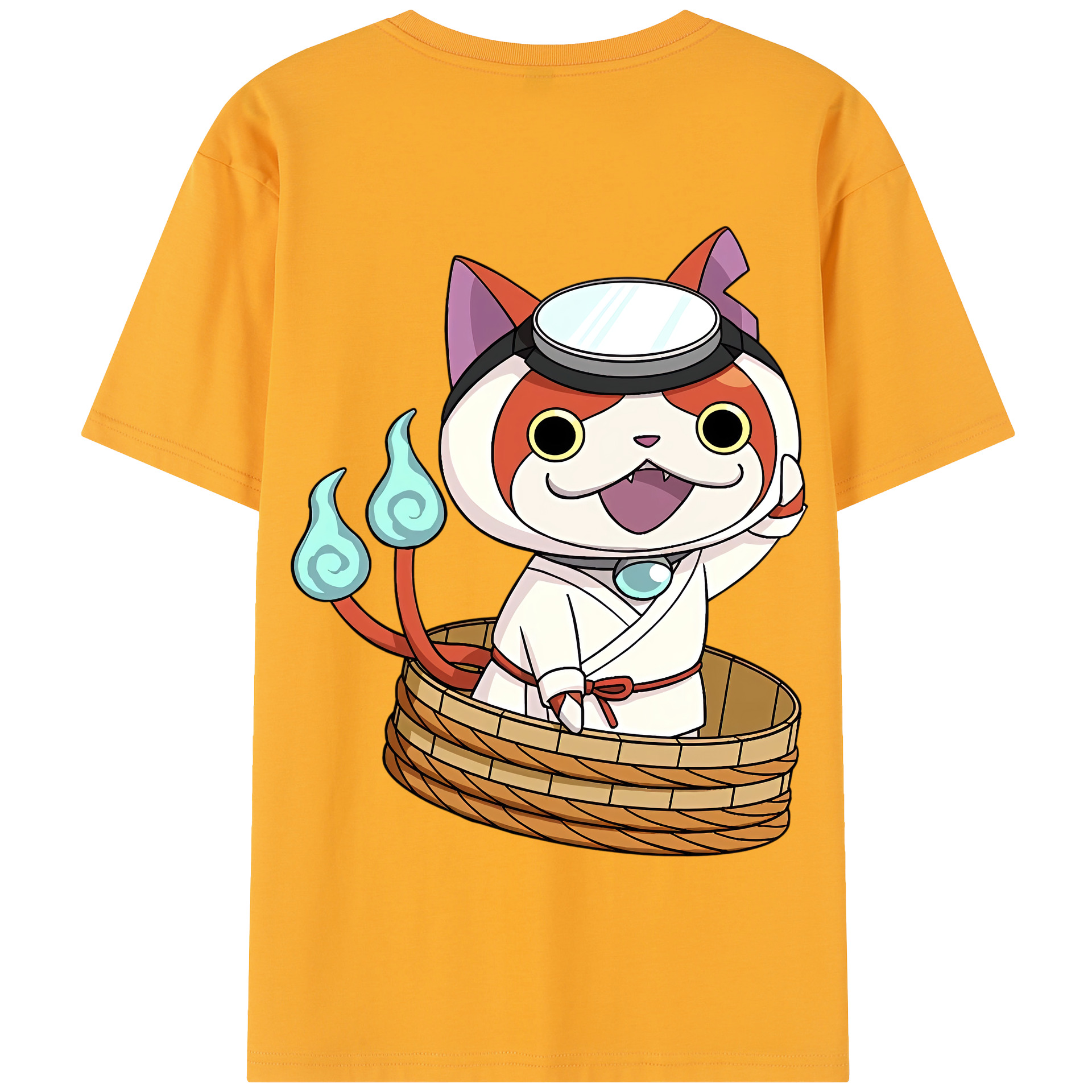 （画像用） 妖怪ウォッチ Yo-kai Watch 綿100％半袖Tシャツ（背面プリント）