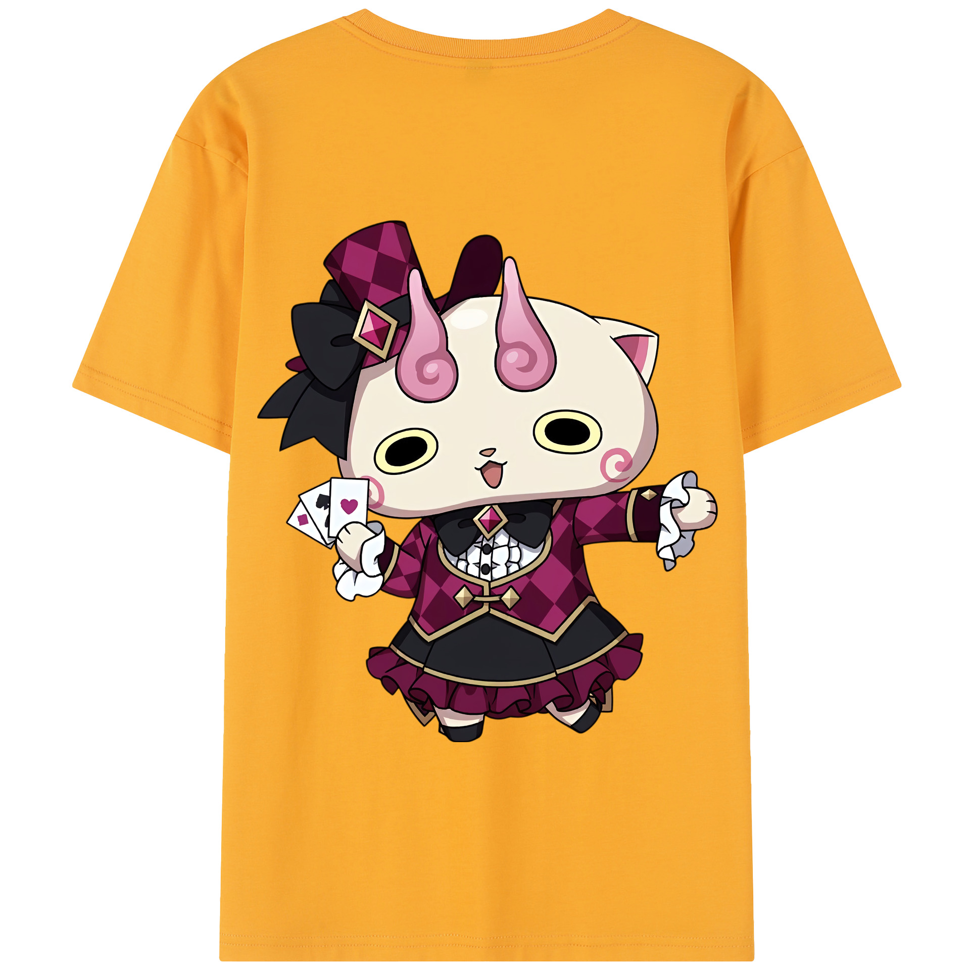 （画像用） 妖怪ウォッチ Yo-kai Watch 綿100％半袖Tシャツ（背面プリント）