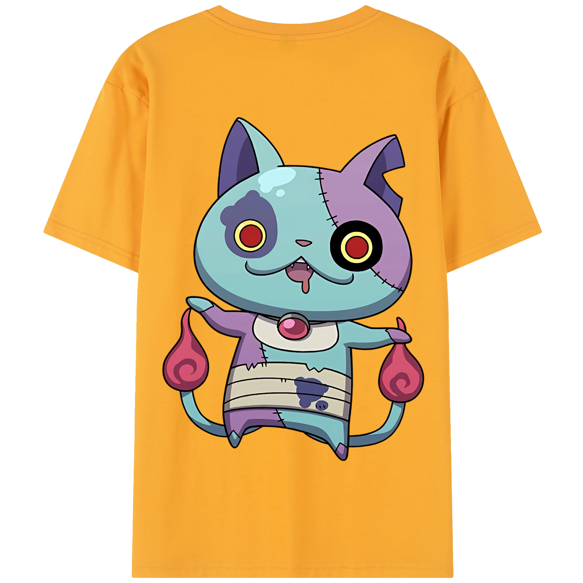 （画像用） 妖怪ウォッチ Yo-kai Watch 綿100％半袖Tシャツ（背面プリント）
