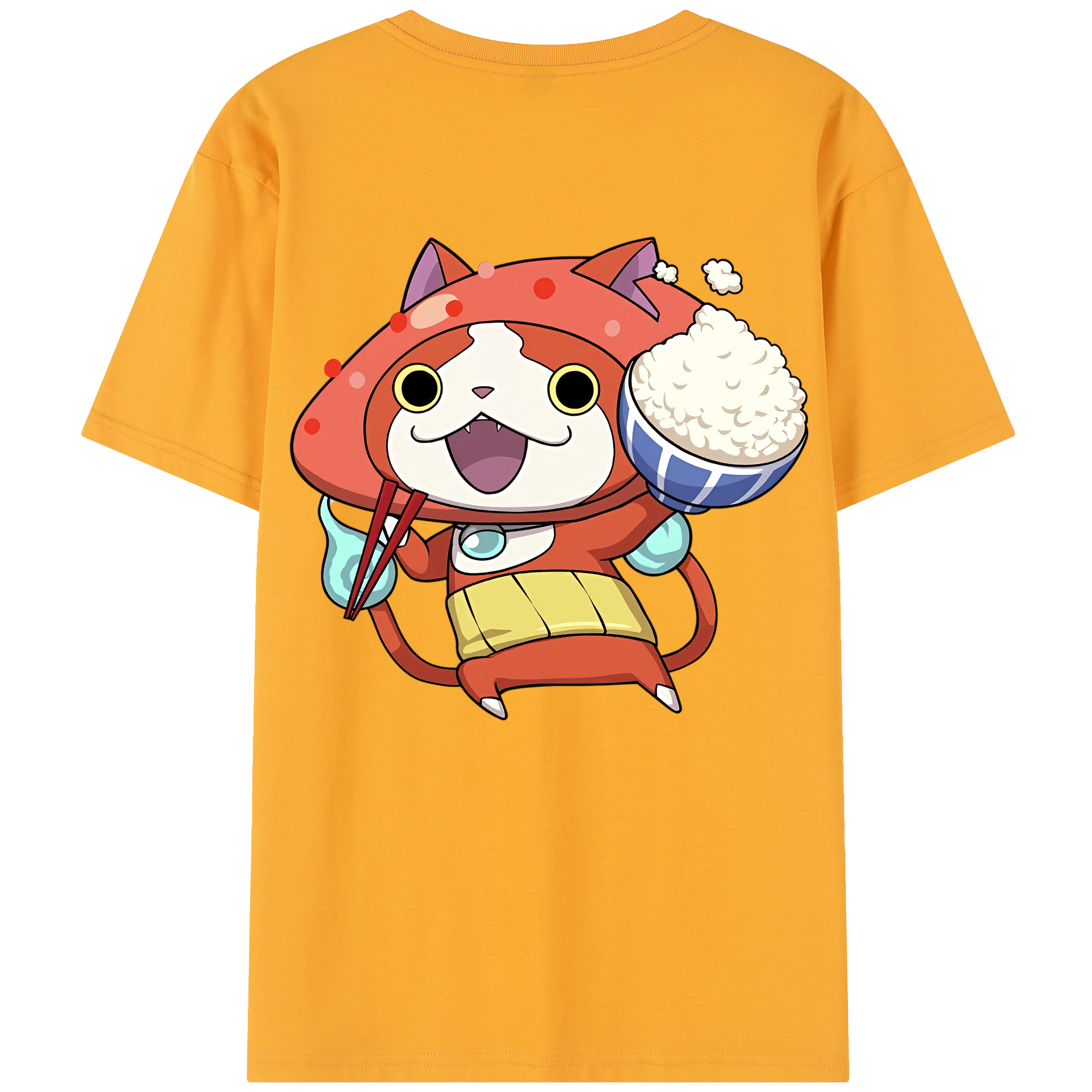 （画像用） 妖怪ウォッチ Yo-kai Watch 綿100％半袖Tシャツ（背面プリント）
