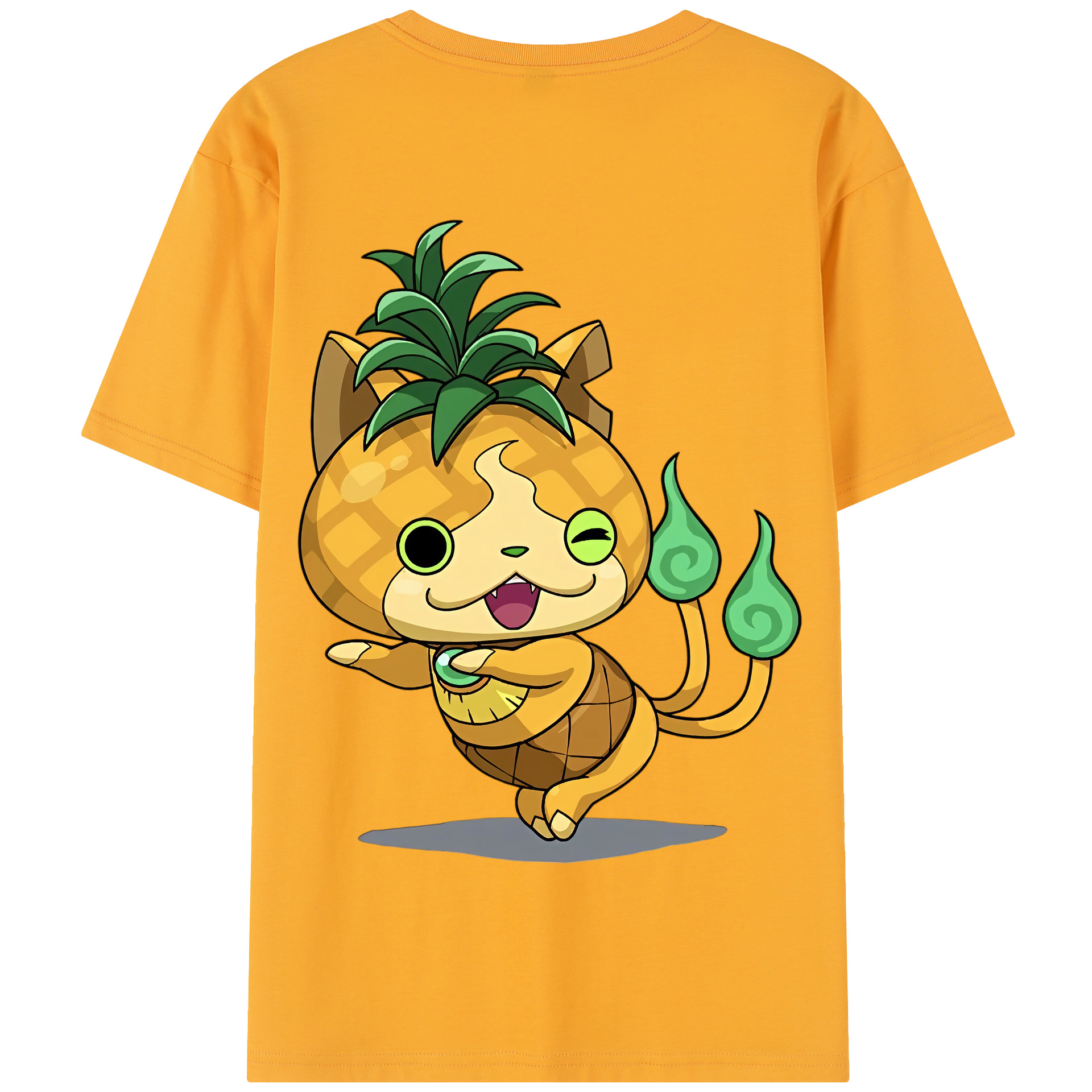 （画像用） 妖怪ウォッチ Yo-kai Watch 綿100％半袖Tシャツ（背面プリント）