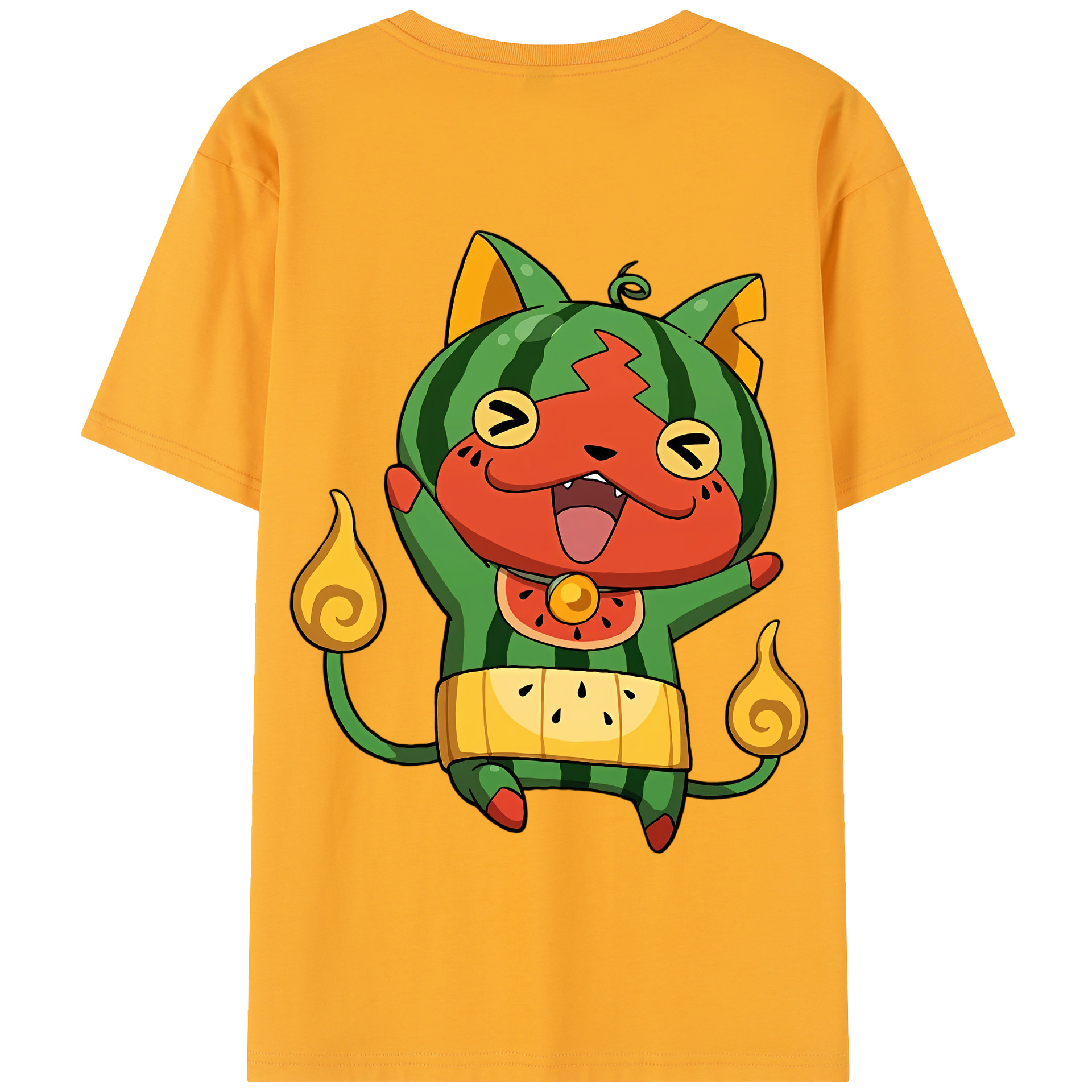 （画像用） 妖怪ウォッチ Yo-kai Watch 綿100％半袖Tシャツ（背面プリント）