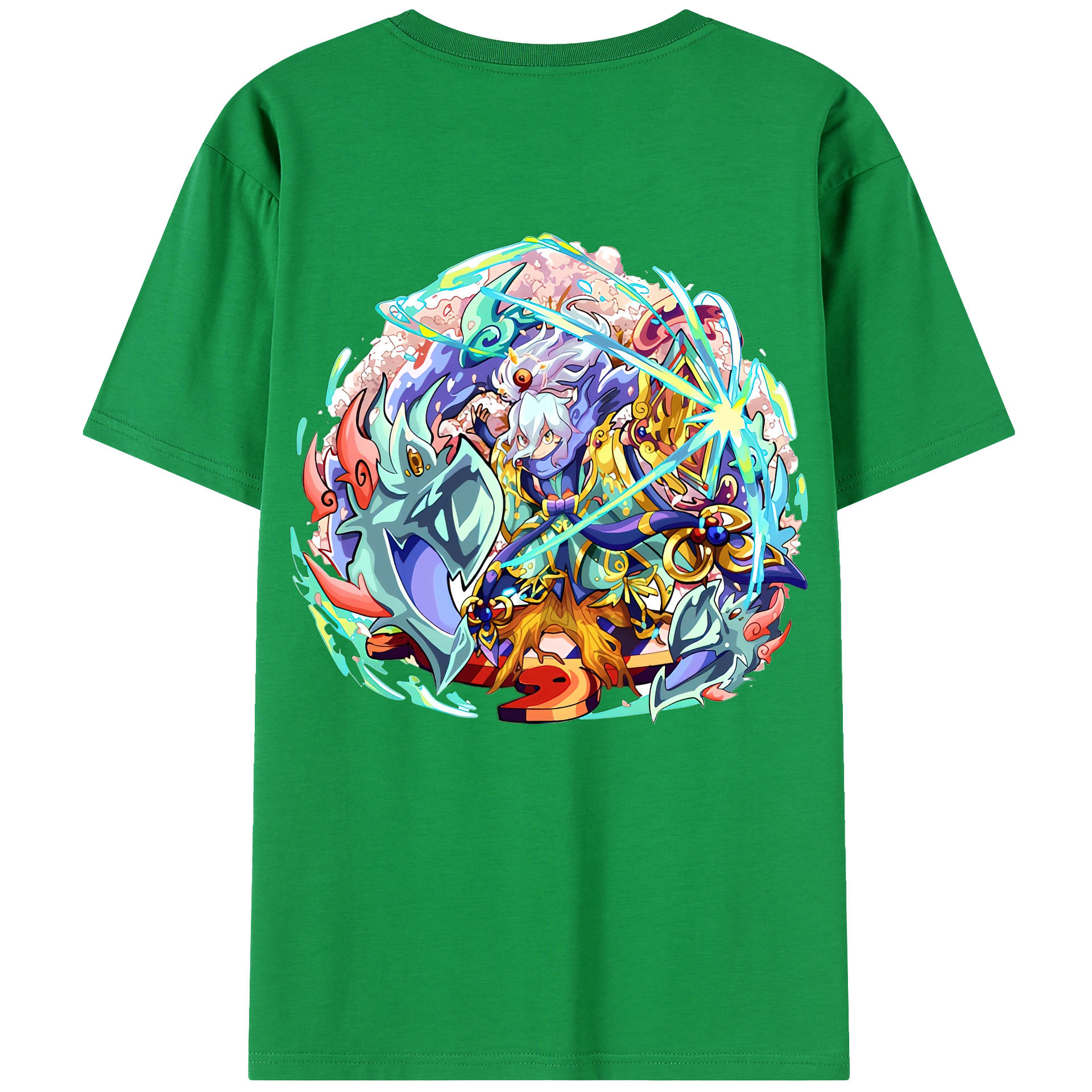 （画像用） 妖怪ウォッチ Yo-kai Watch 綿100％半袖Tシャツ（背面プリント）