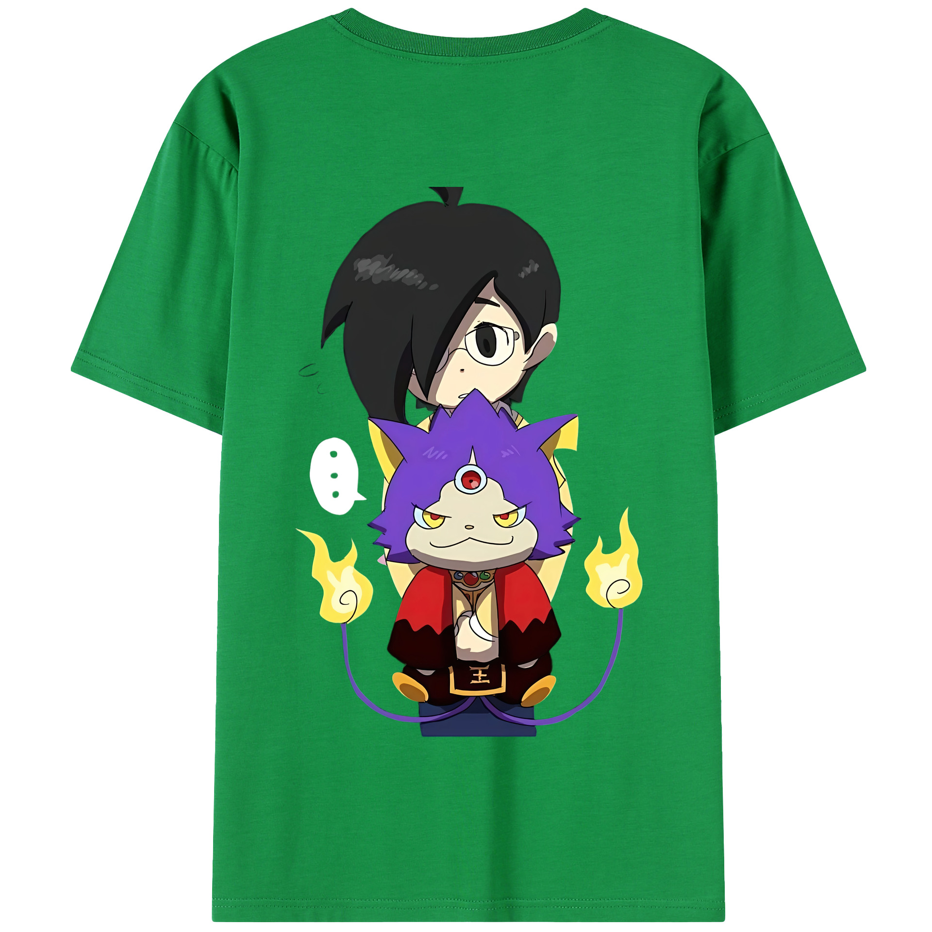 （画像用） 妖怪ウォッチ Yo-kai Watch 綿100％半袖Tシャツ（背面プリント）
