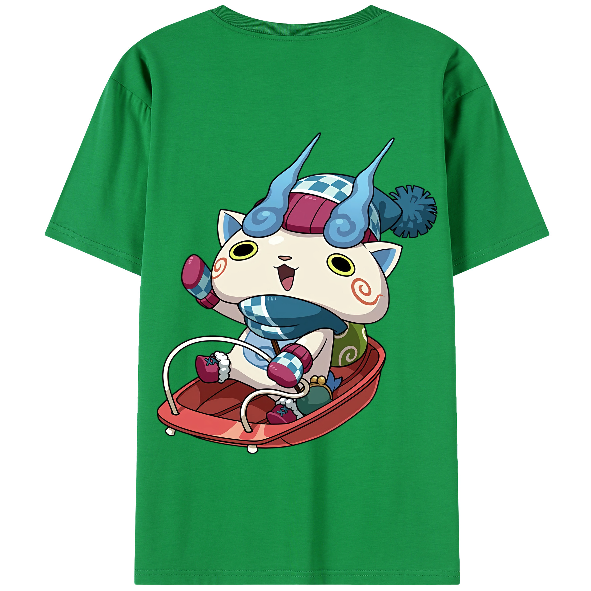 （画像用） 妖怪ウォッチ Yo-kai Watch 綿100％半袖Tシャツ（背面プリント）