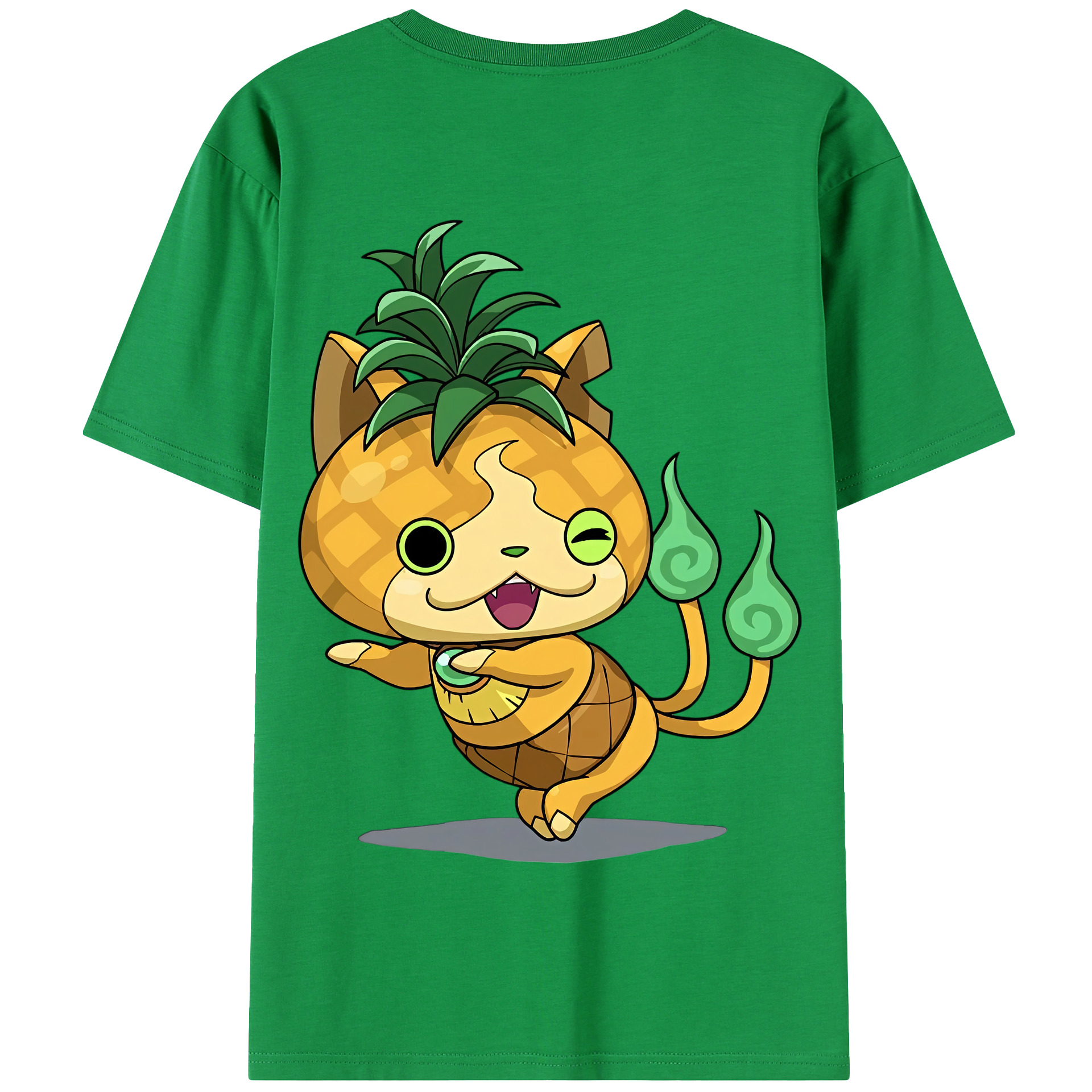 （画像用） 妖怪ウォッチ Yo-kai Watch 綿100％半袖Tシャツ（背面プリント）