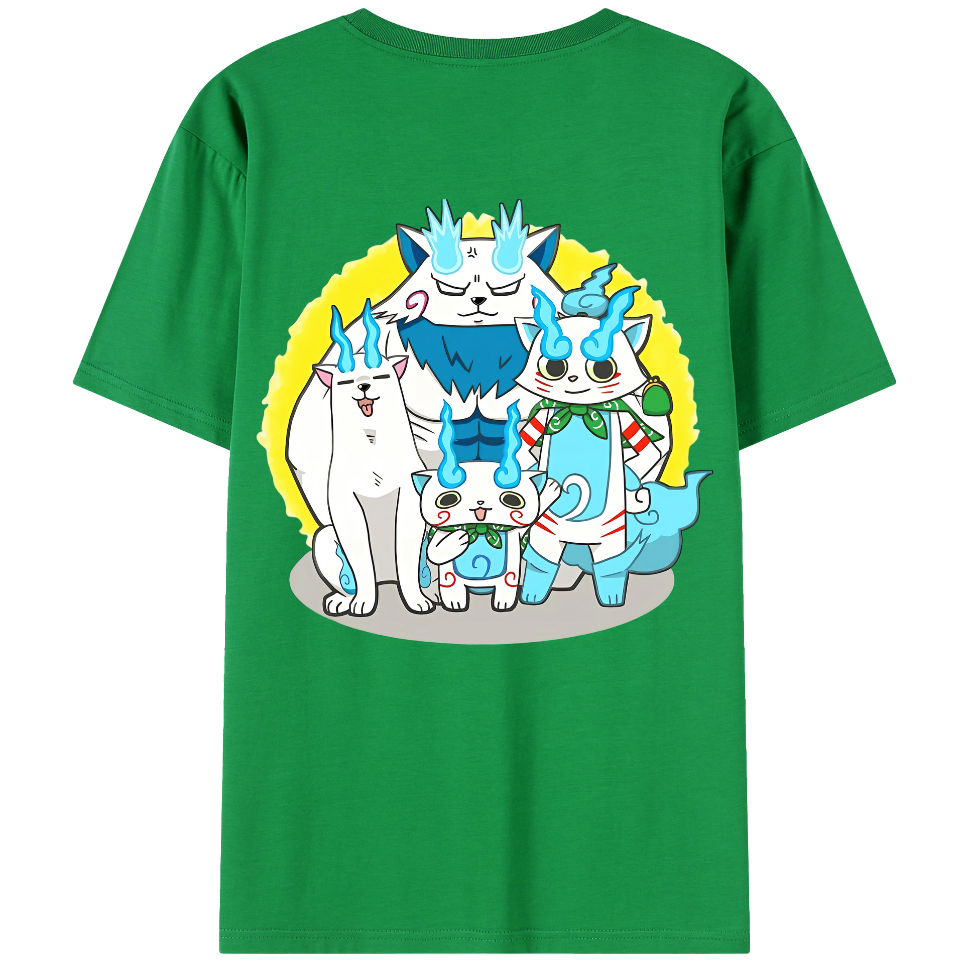 （画像用） 妖怪ウォッチ Yo-kai Watch 綿100％半袖Tシャツ（背面プリント）