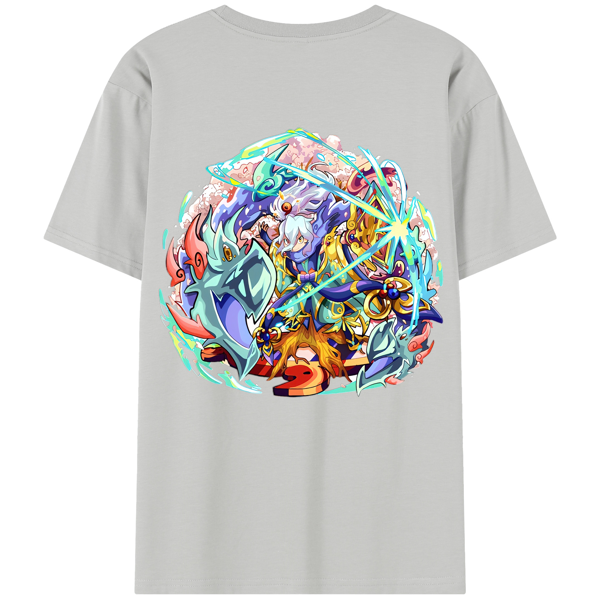 （画像用） 妖怪ウォッチ Yo-kai Watch 綿100％半袖Tシャツ（背面プリント）