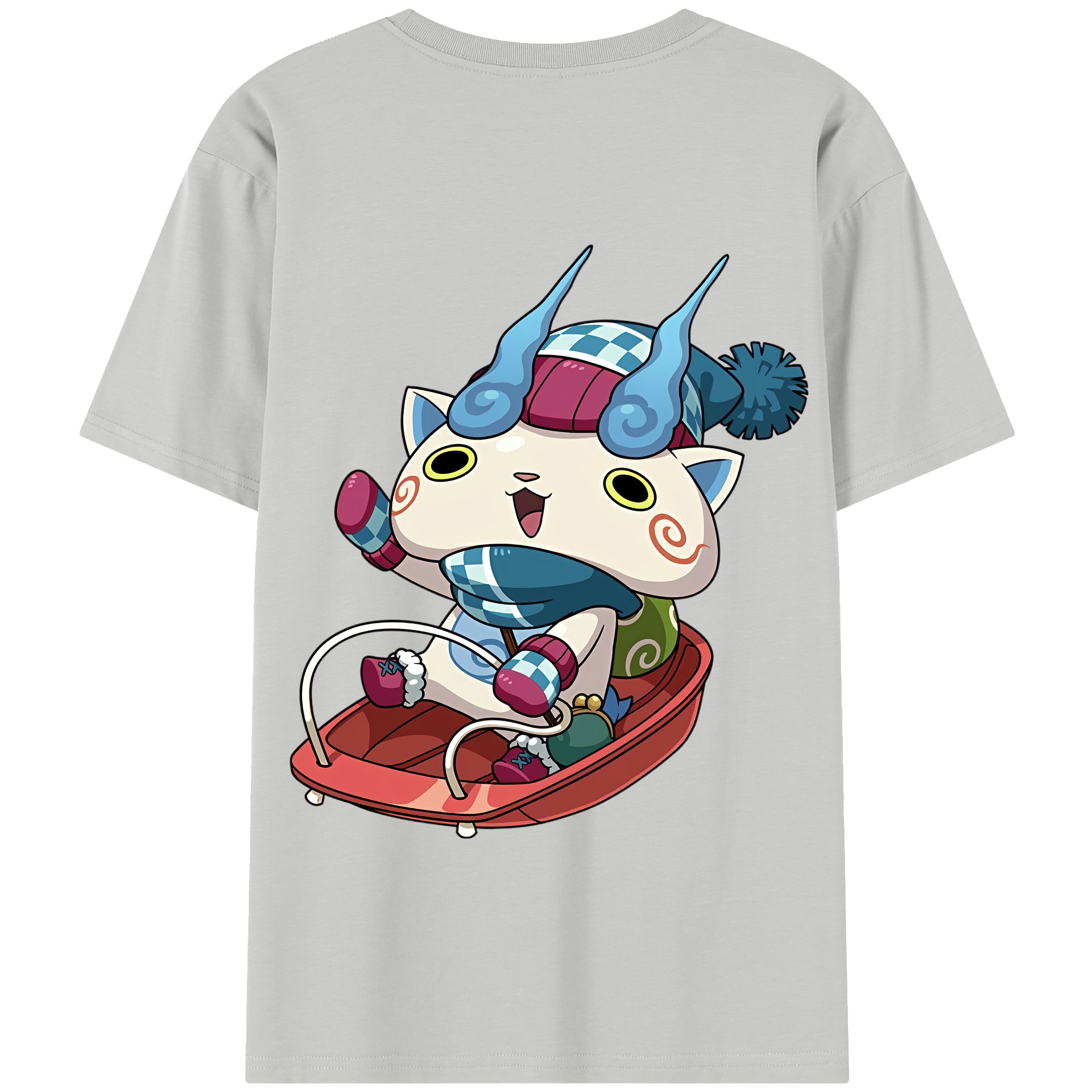 （画像用） 妖怪ウォッチ Yo-kai Watch 綿100％半袖Tシャツ（背面プリント）