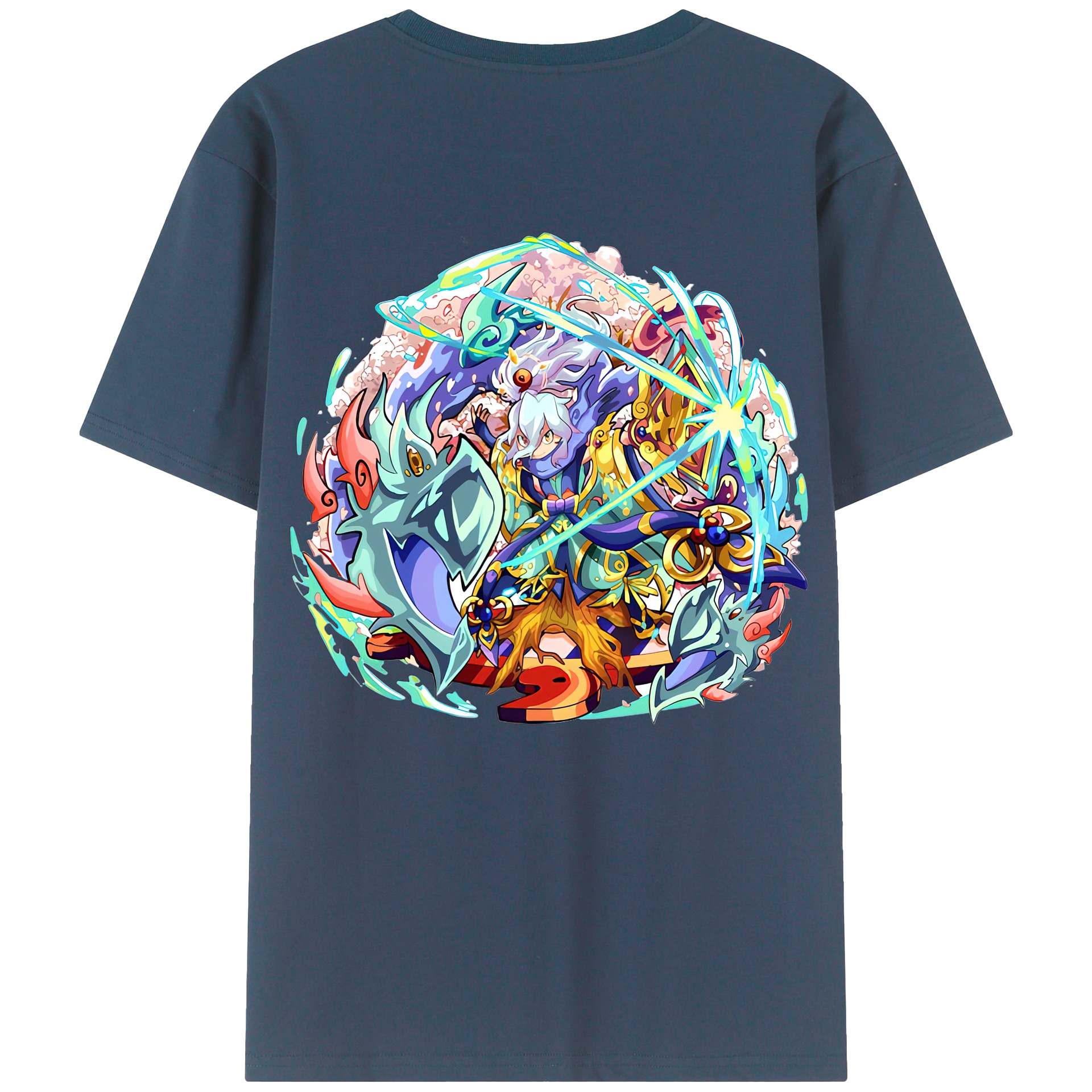 （画像用） 妖怪ウォッチ Yo-kai Watch 綿100％半袖Tシャツ（背面プリント）
