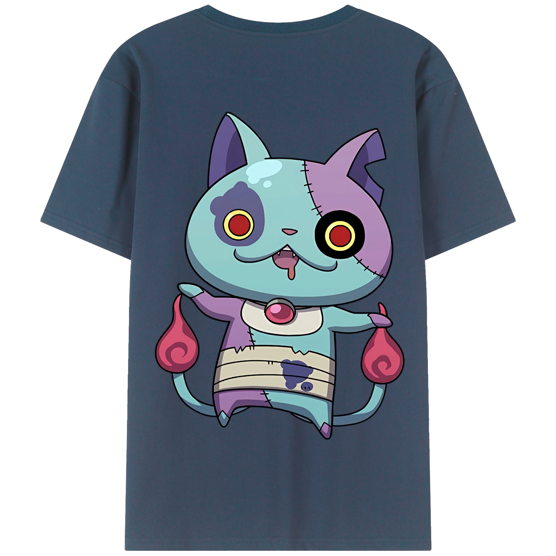（画像用） 妖怪ウォッチ Yo-kai Watch 綿100％半袖Tシャツ（背面プリント）