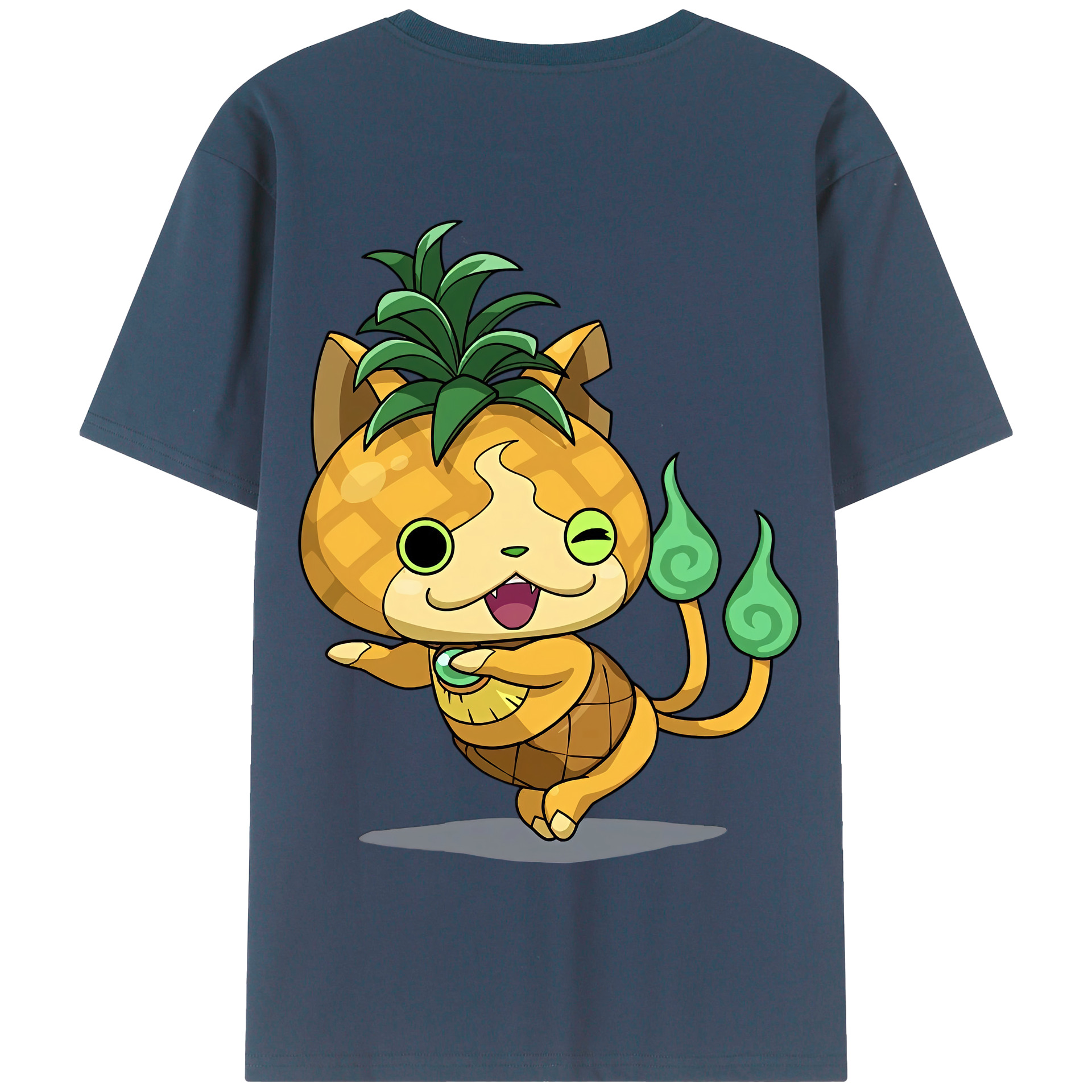 （画像用） 妖怪ウォッチ Yo-kai Watch 綿100％半袖Tシャツ（背面プリント）