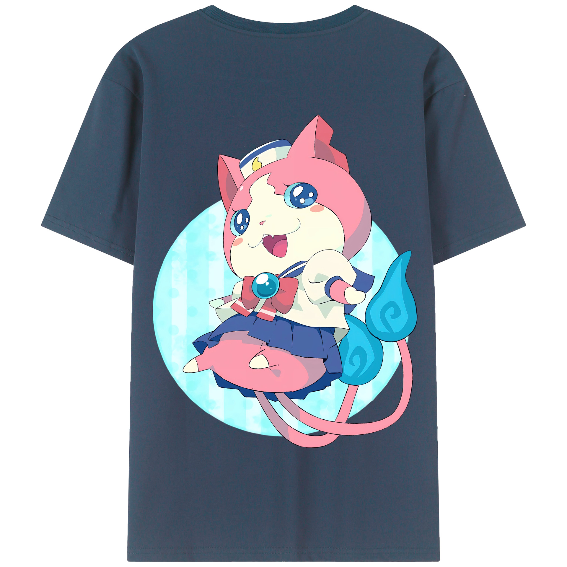 （画像用） 妖怪ウォッチ Yo-kai Watch 綿100％半袖Tシャツ（背面プリント）