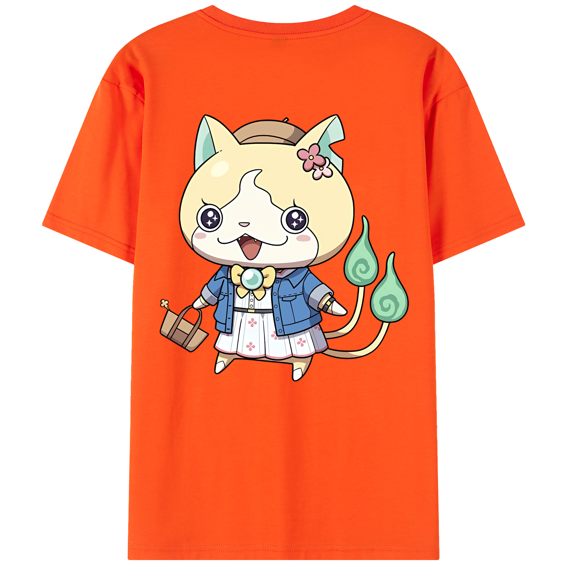 （画像用） 妖怪ウォッチ Yo-kai Watch 綿100％半袖Tシャツ（背面プリント）