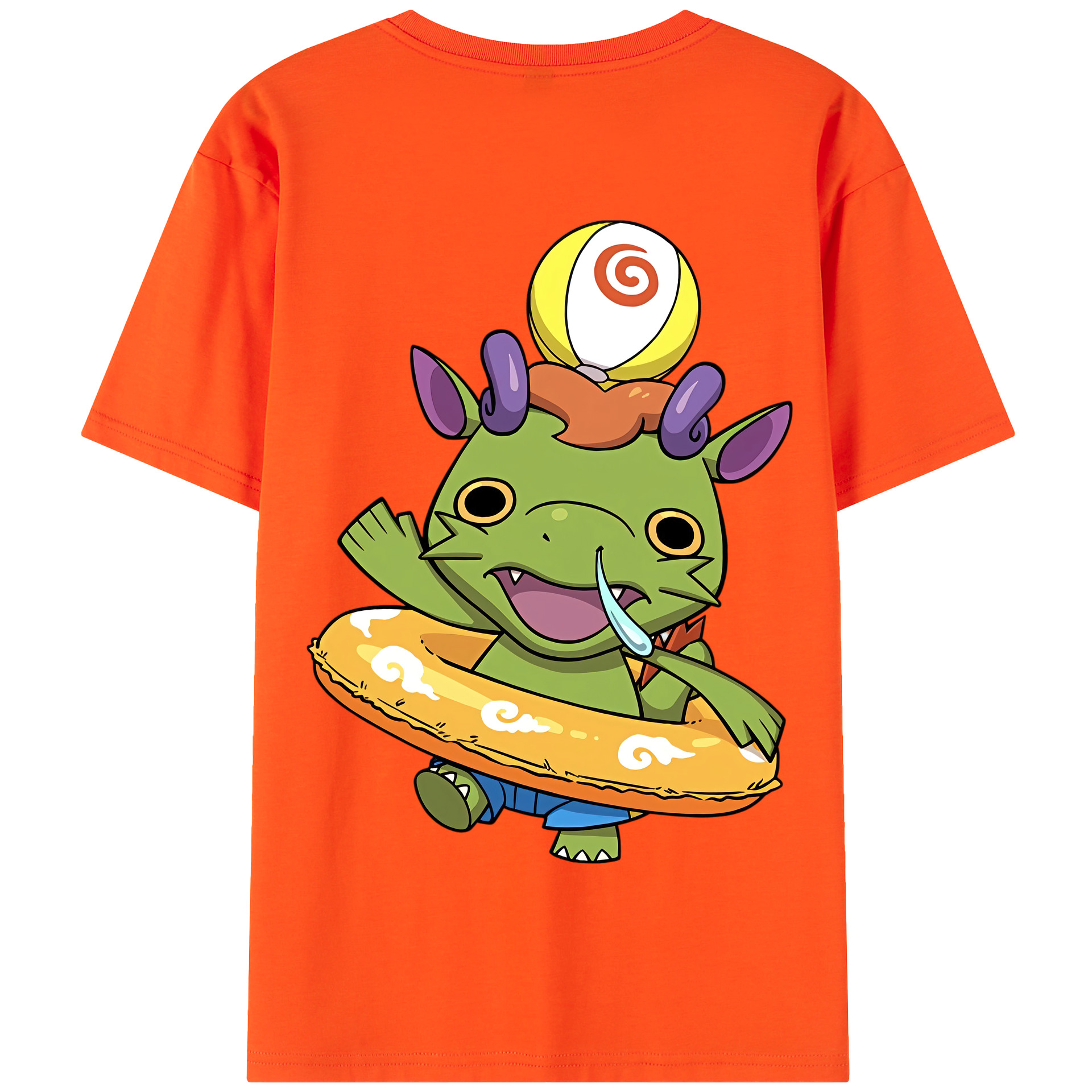（画像用） 妖怪ウォッチ Yo-kai Watch 綿100％半袖Tシャツ（背面プリント）